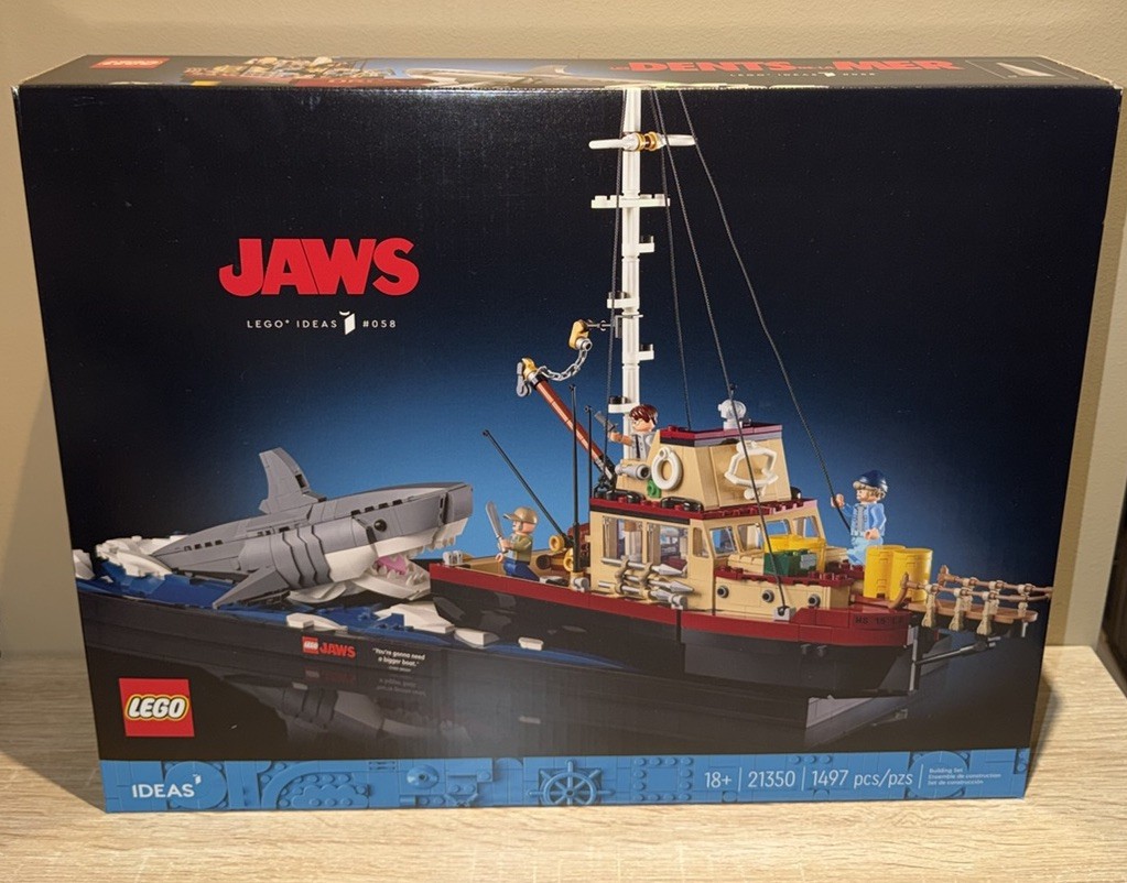 LEGO Ideas Jaws 21350 Limited Edition Complete Set 1497 pcs 18+ LEGO Ideas Jaws 21350 Limited Edition Complete Set 1497 pcs 18+