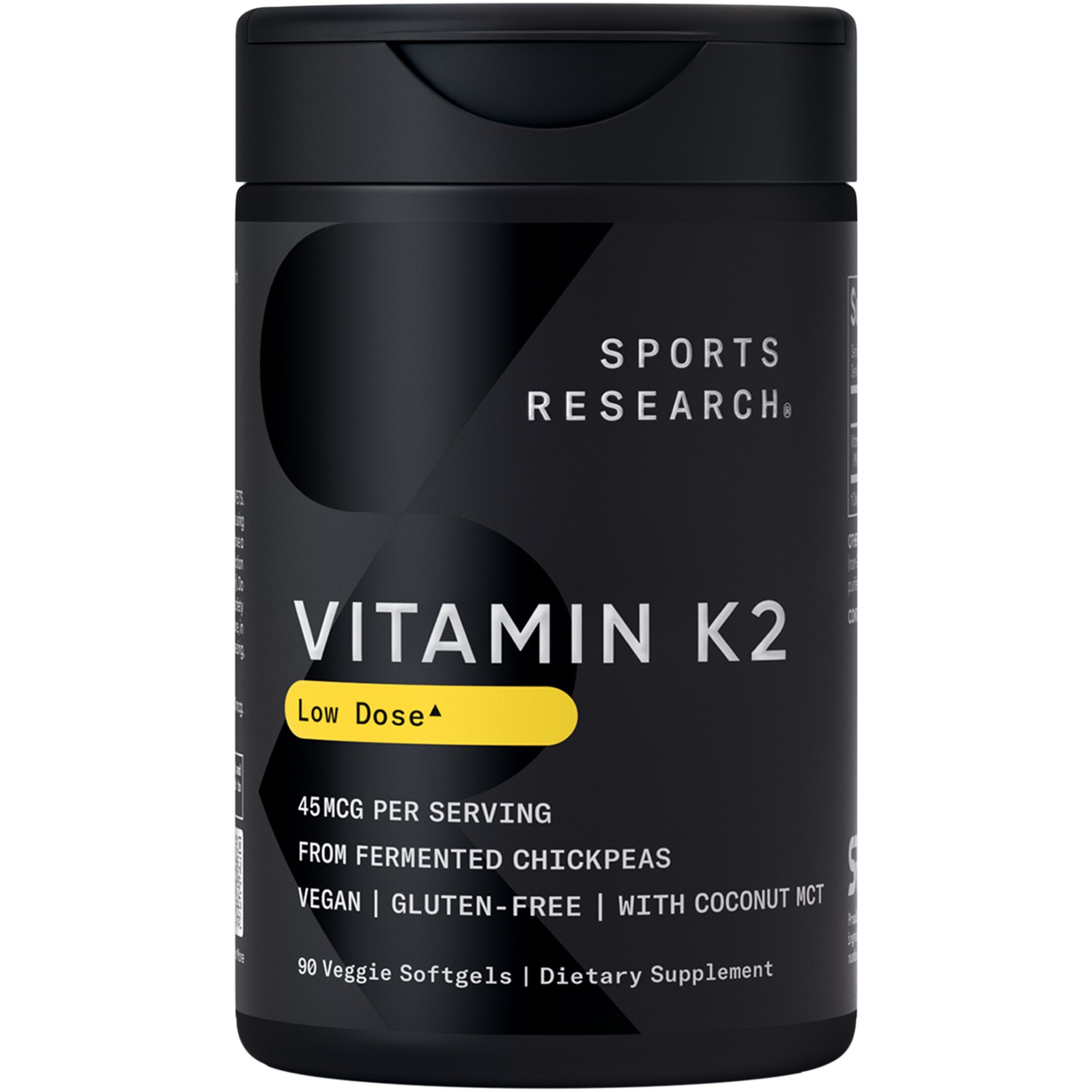 SR Vitamin K2 as MK-7 45mcg Vegan, Gluten & Soy Free 90 Softgel (3 Month Supply) SR Vitamin K2 as MK-7 45mcg Vegan, Gluten & Soy Free 90 Softgel (3 Month Supply)