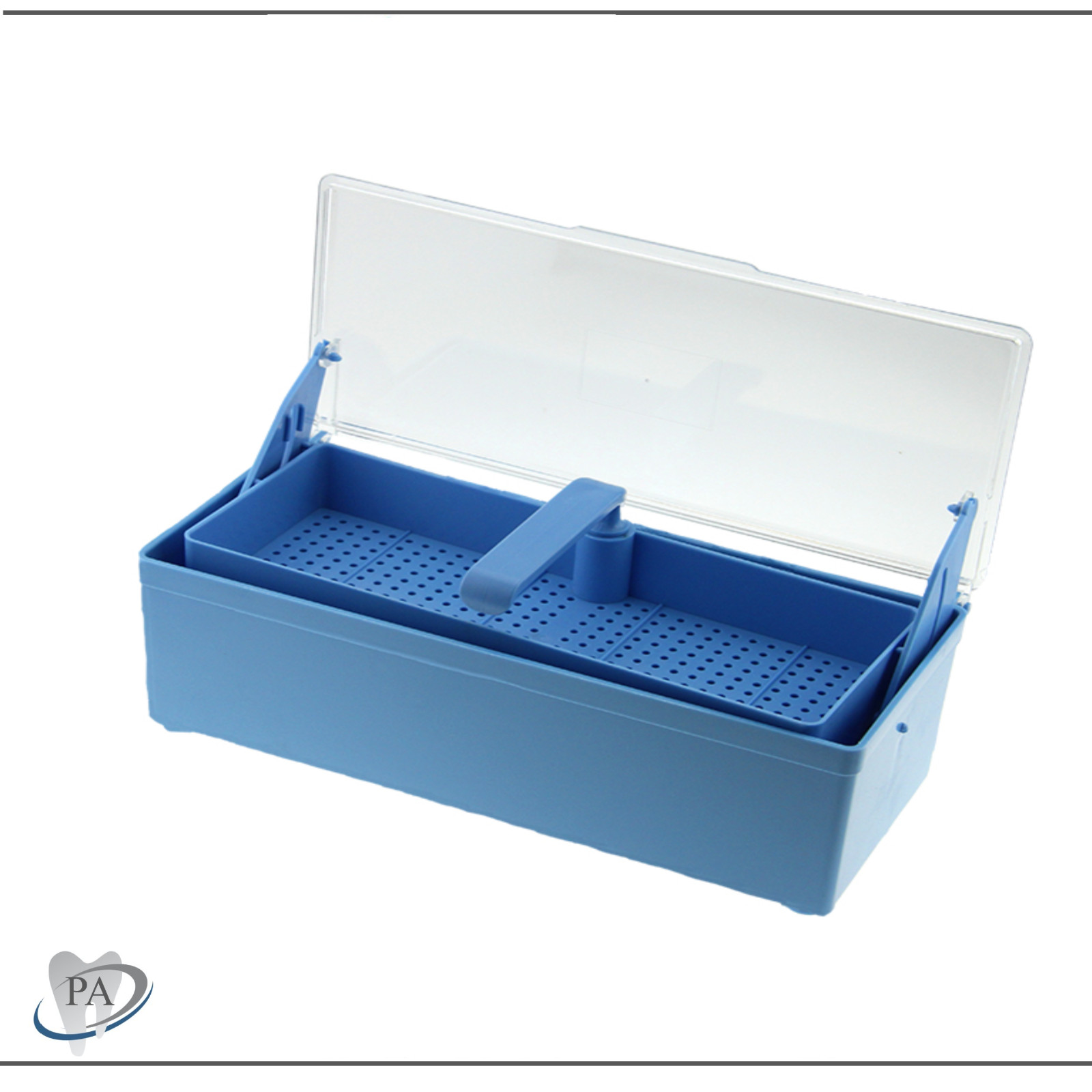 Blue* Germicide Tray for the Cold Sterilization of Dental, Tattoo, Medical Spa Blue* Germicide Tray for the Cold Sterilization of Dental, Tattoo, Medical Spa