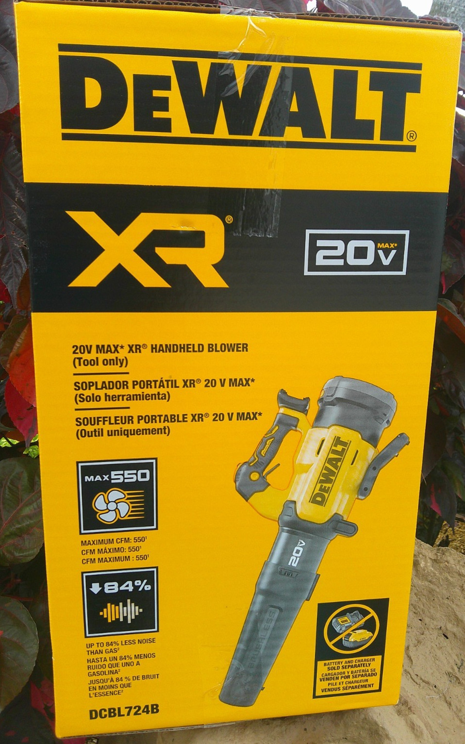 DeWalt DCBL724B 20V 133MPH 550CFM Cordless  Leaf Blower Replaces  DCBL722B