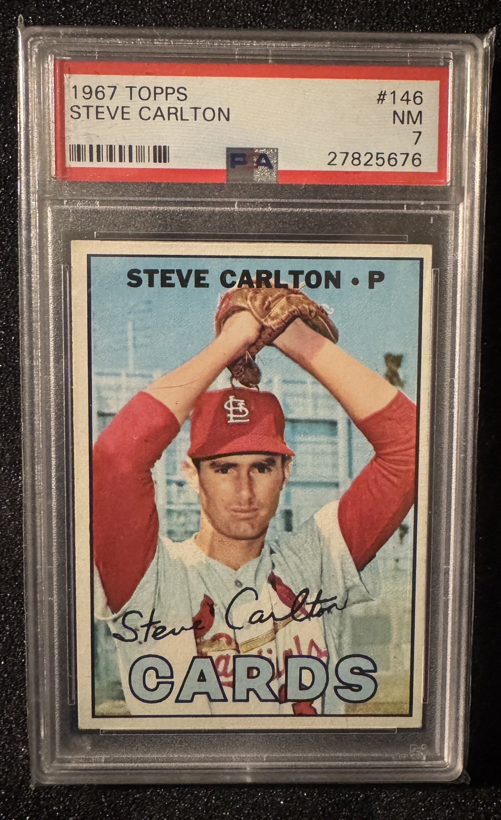 1967 TOPPS #146 STEVE CARLTON PSA 7 NM HOF 1967 TOPPS #146 STEVE CARLTON PSA 7 NM HOF
