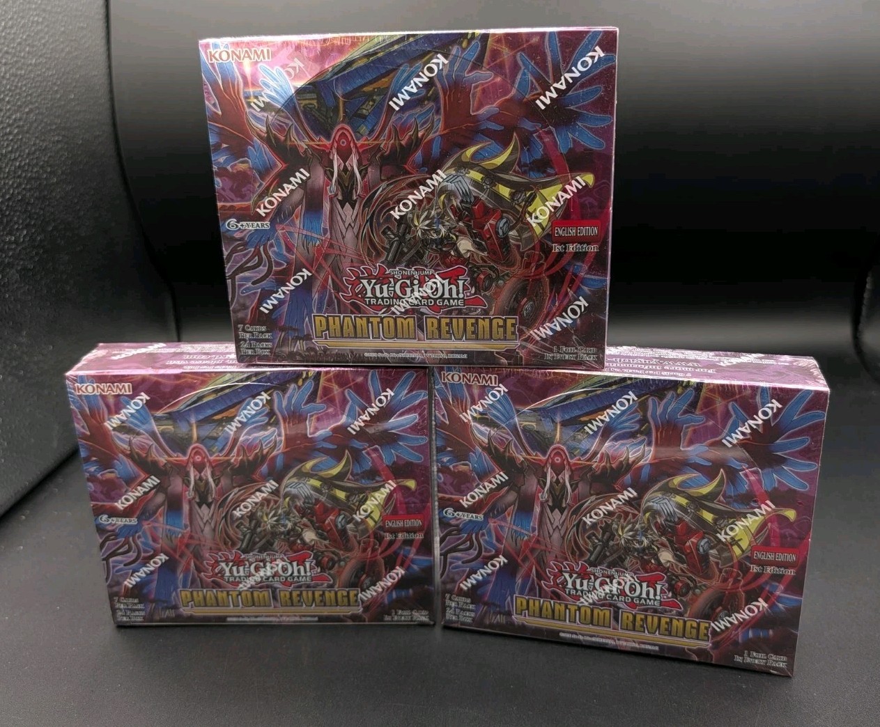 1x YuGiOh Phantom Revenge - Booster Box Factory Sealed 1st Edition - 24 Packs