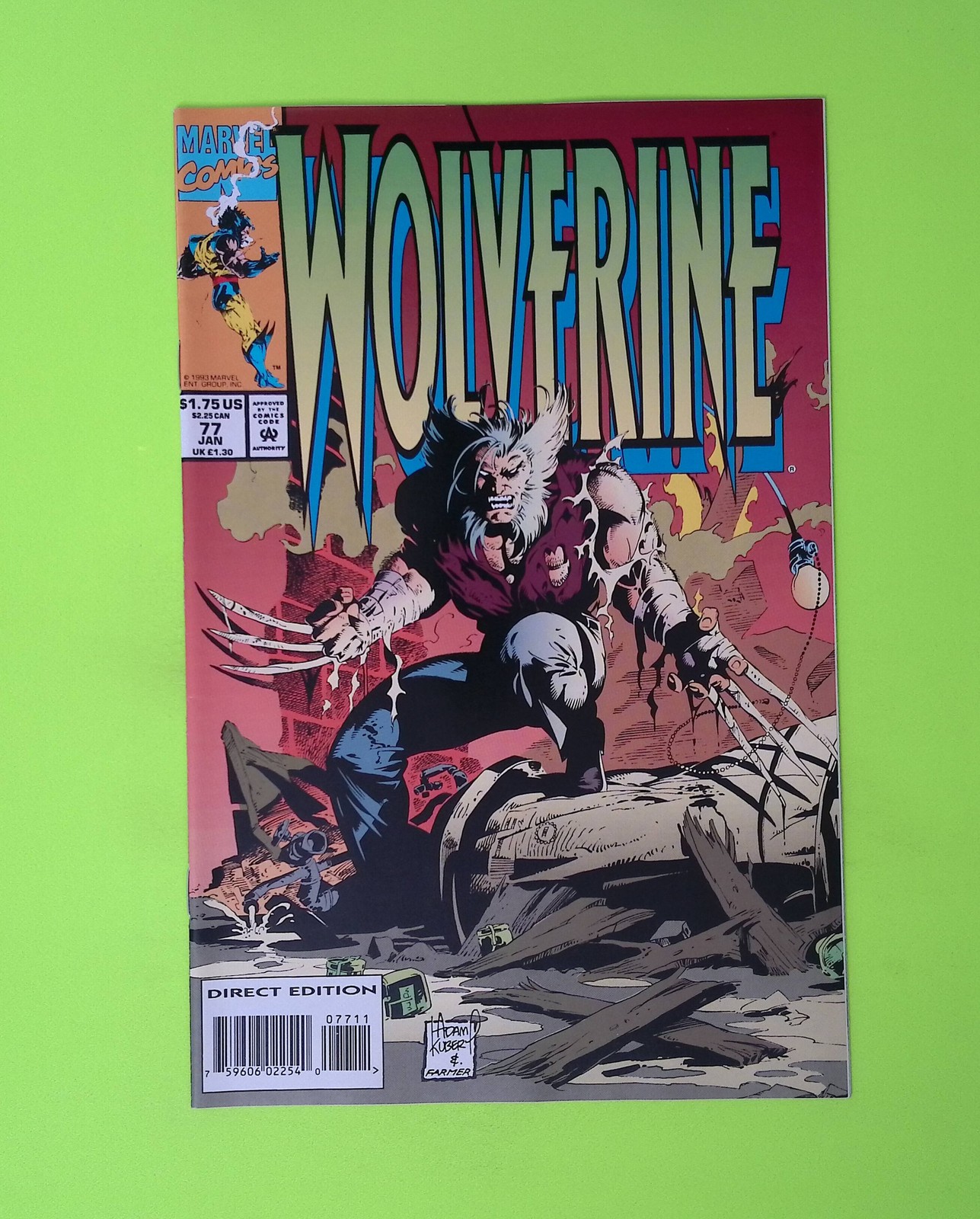 Wolverine #77 Vol. 2 1994 Marvel Comics High Grade Comic Book Q44-167 Wolverine #77 Vol. 2 1994 Marvel Comics High Grade Comic Book Q44-167