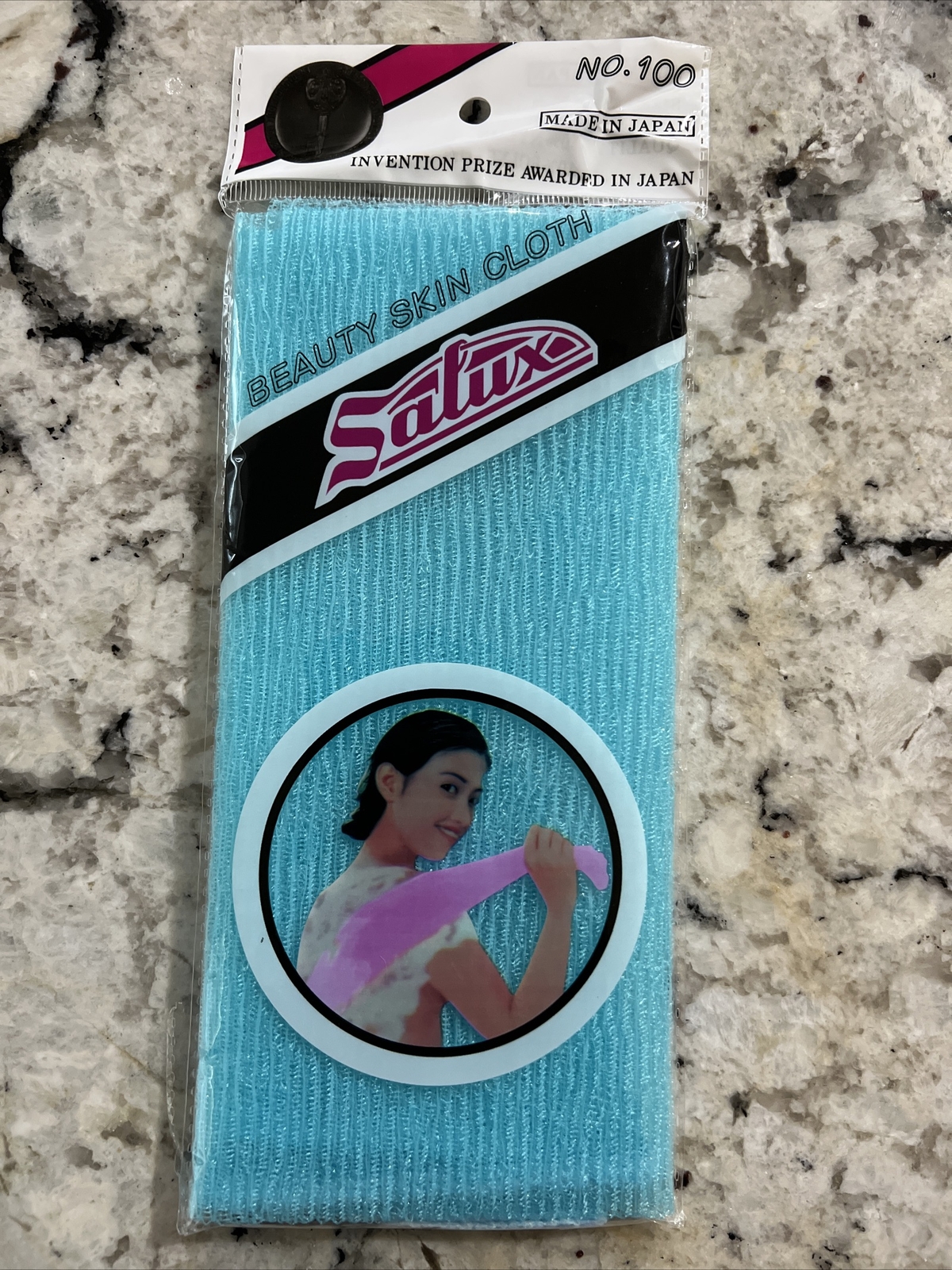 SALUX Nylon Japanese Beauty Skin Bath Wash Cloth/Towel - Blue