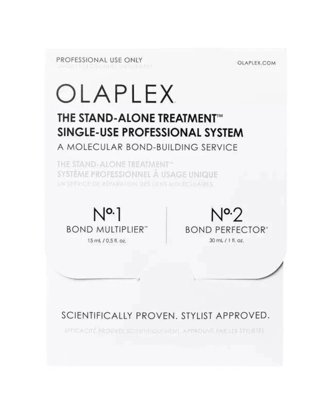 OLAPLEX The Stand-Alone Treatment Single Use Professional System No. 1 + No. 2 OLAPLEX The Stand-Alone Treatment Single Use Professional System No. 1 + No. 2