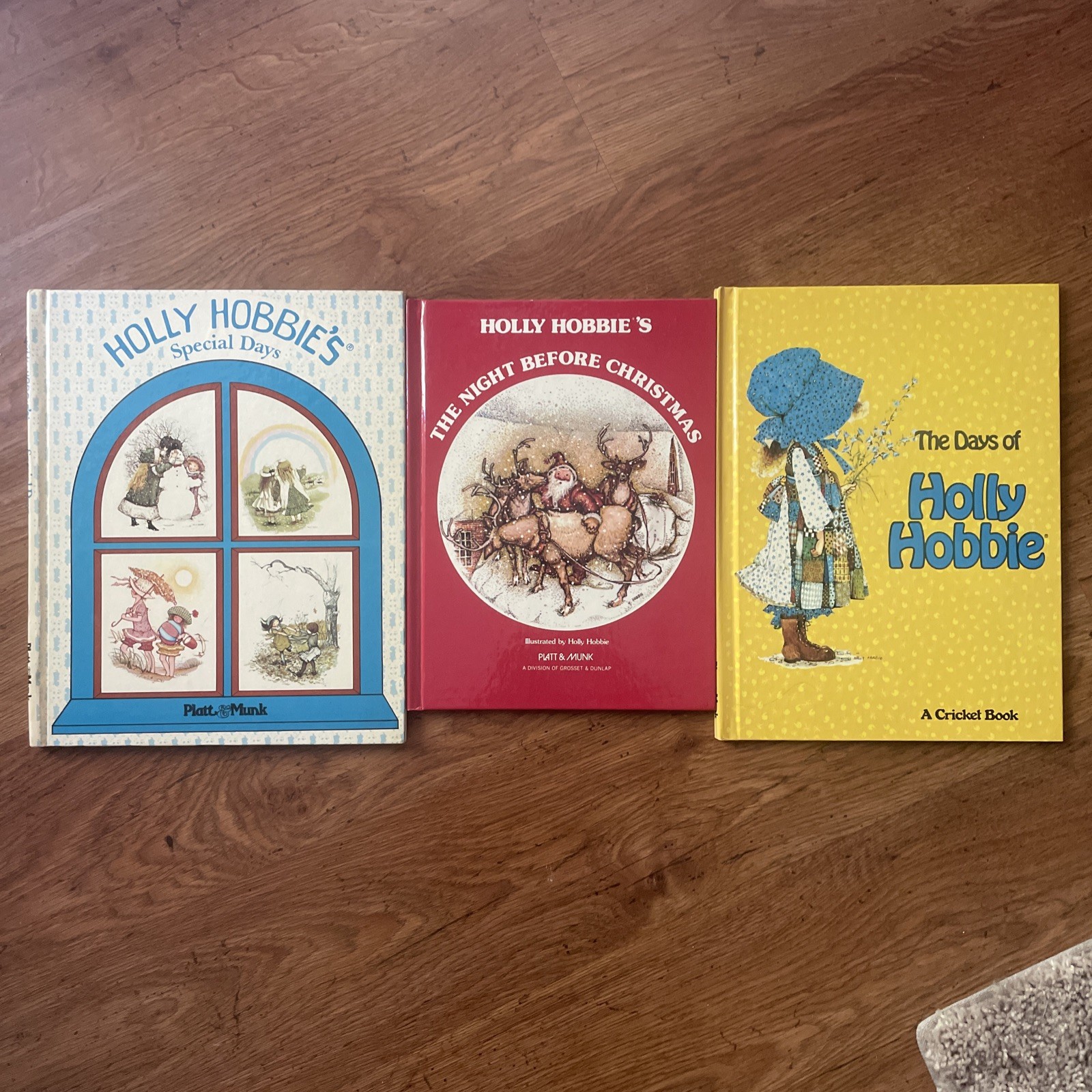 Set Of 3 Vintage 1978 Holly Hobbie\'s Books American Greetings Books HC 3 LOT Set Of 3 Vintage 1978 Holly Hobbie\'s Books American Greetings Books HC 3 LOT