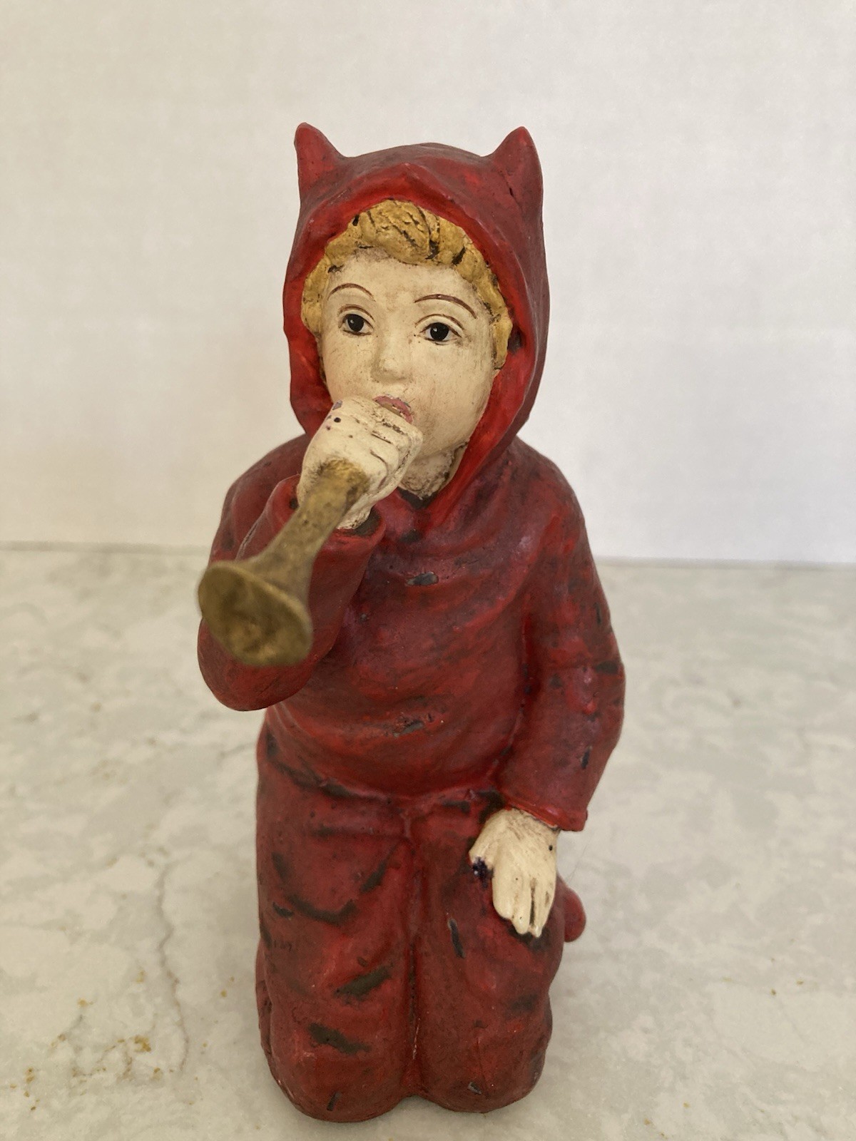 Bethany Lowe LITTLE DEVIL PLAYING A HORN Vintage Collectible Bethany Lowe LITTLE DEVIL PLAYING A HORN Vintage Collectible