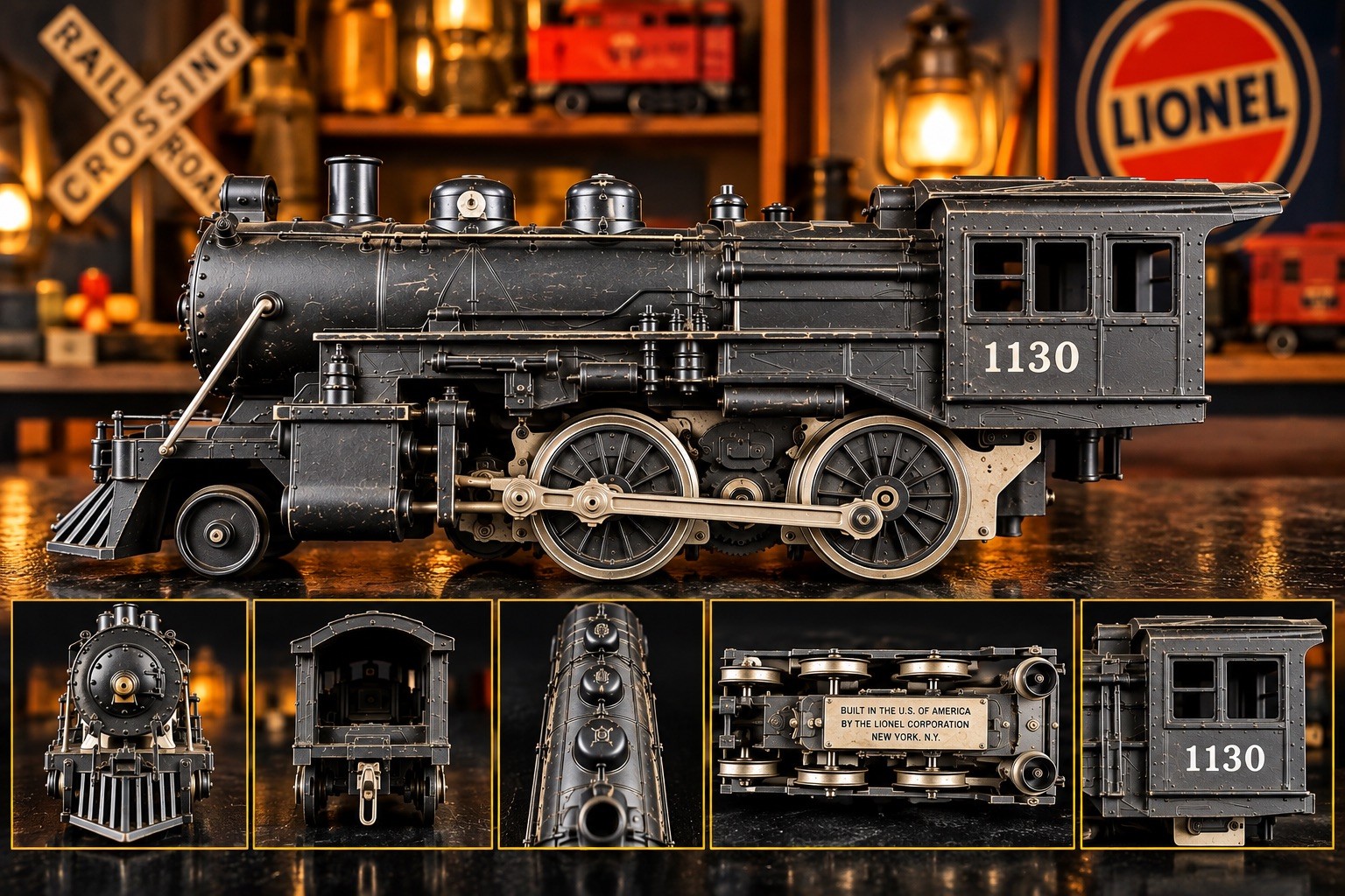 Vintage Lionel 1130 O-27 2-4-2 Steam Locomotive Postwar Untested