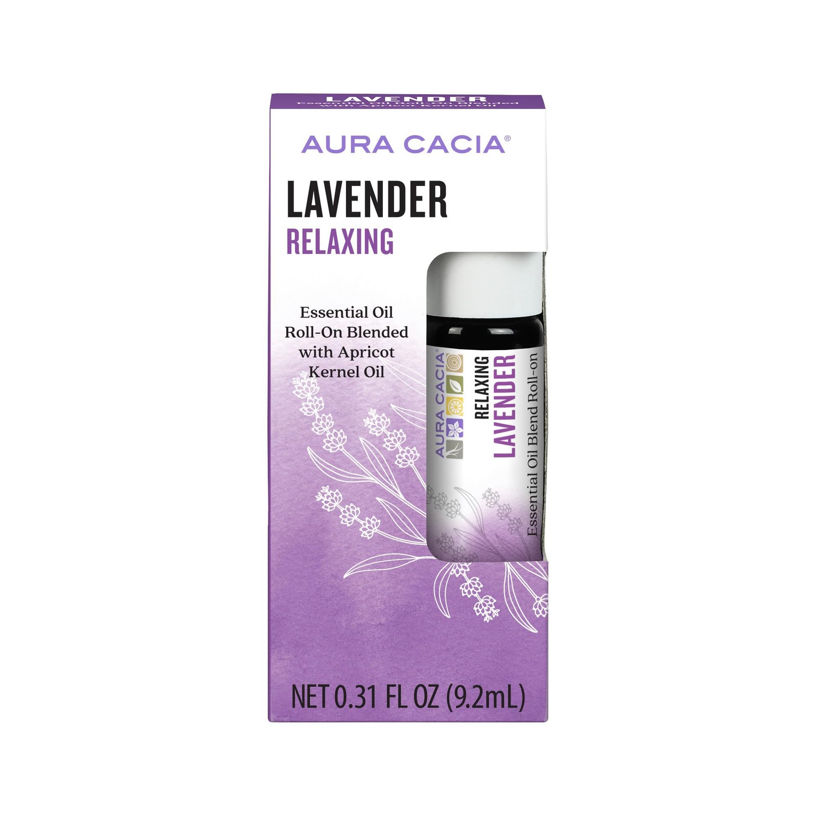 Aura Cacia Aromatherapy Roll-On, Lavender, 0.31 Fl Oz (Pack of 1), No Color Aura Cacia Aromatherapy Roll-On, Lavender, 0.31 Fl Oz (Pack of 1), No Color