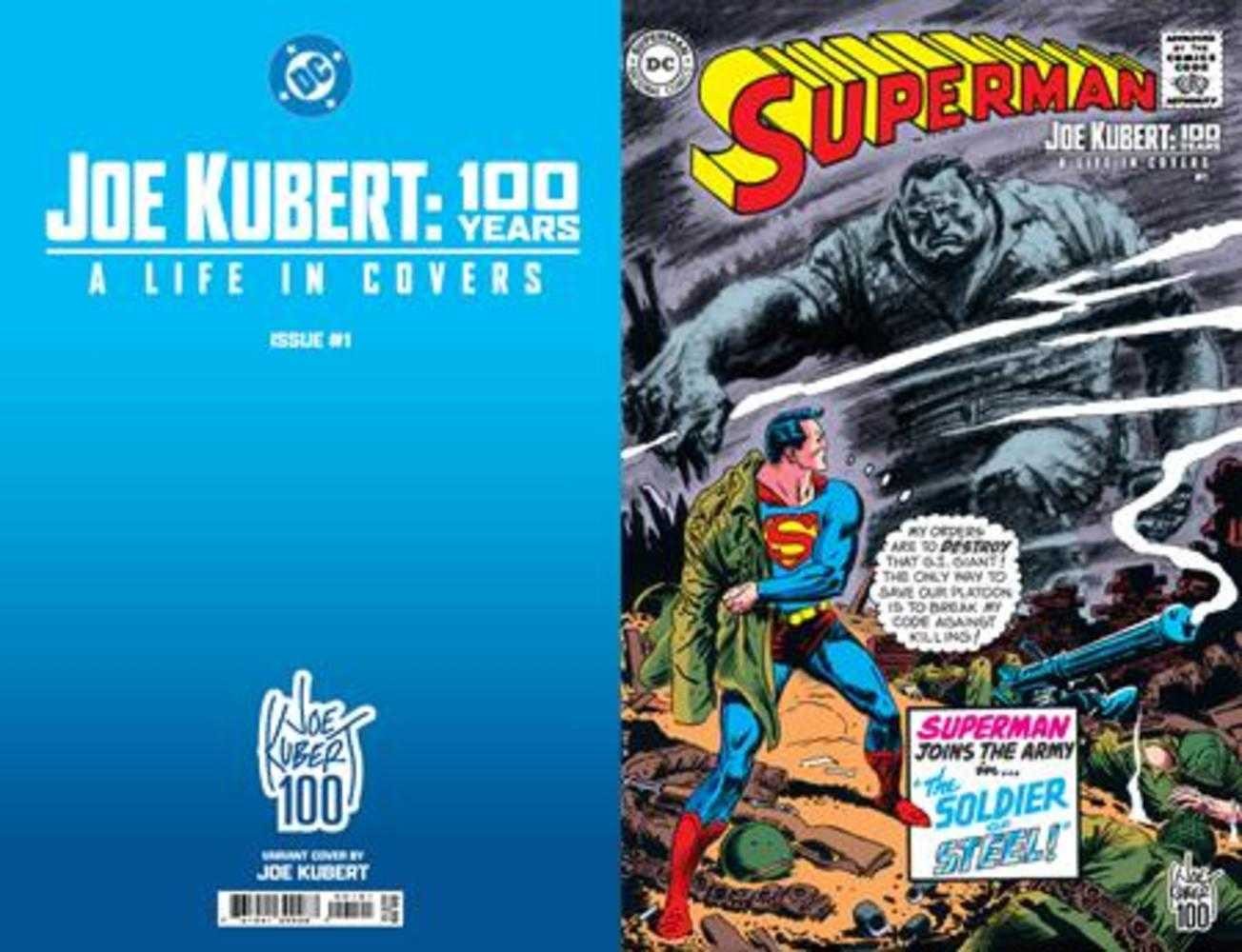 Joe Kubert 100 Years A Life In Covers #1 (One Shot) Cover B Joe Kubert Foil Joe Kubert 100 Years A Life In Covers #1 (One Shot) Cover B Joe Kubert Foil
