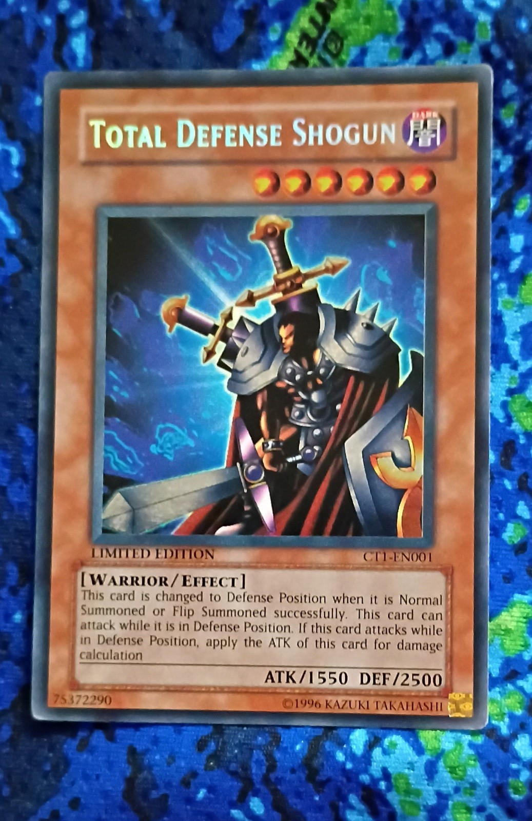 Yu-Gi-Oh TCG Total Defense Shogun 2004 CT1-EN001 Limited Edition Secret Rare Yu-Gi-Oh TCG Total Defense Shogun 2004 CT1-EN001 Limited Edition Secret Rare