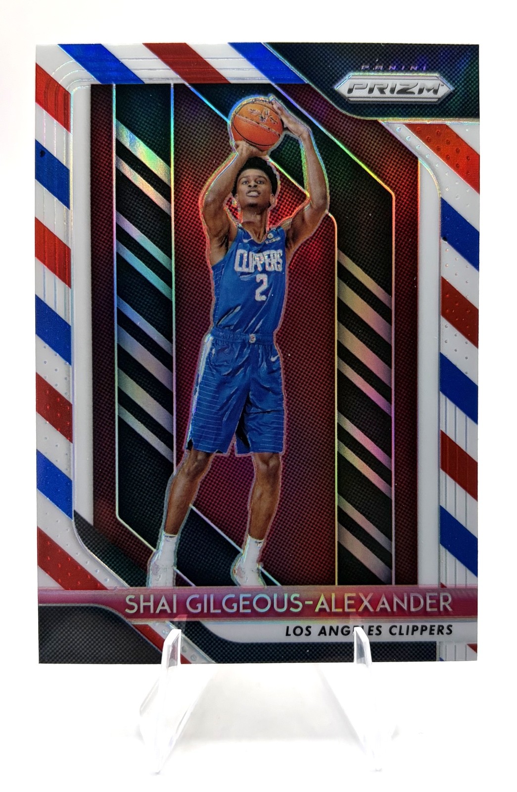 2018-19 Panini Prizm SHAI GILGEOUS-ALEXANDER Red White & Blue RC (SEE NOTES) 2018-19 Panini Prizm SHAI GILGEOUS-ALEXANDER Red White & Blue RC (SEE NOTES)
