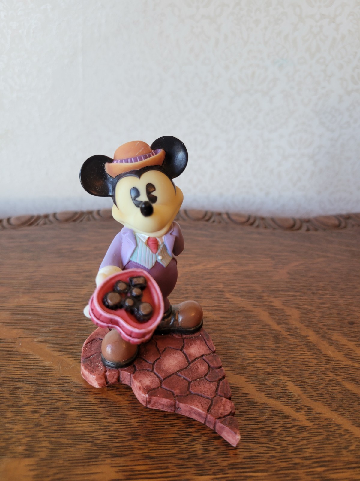 Vintage Enesco Disney Mickey Mouse Figurine I'm In Love With You 292915 New NWOB