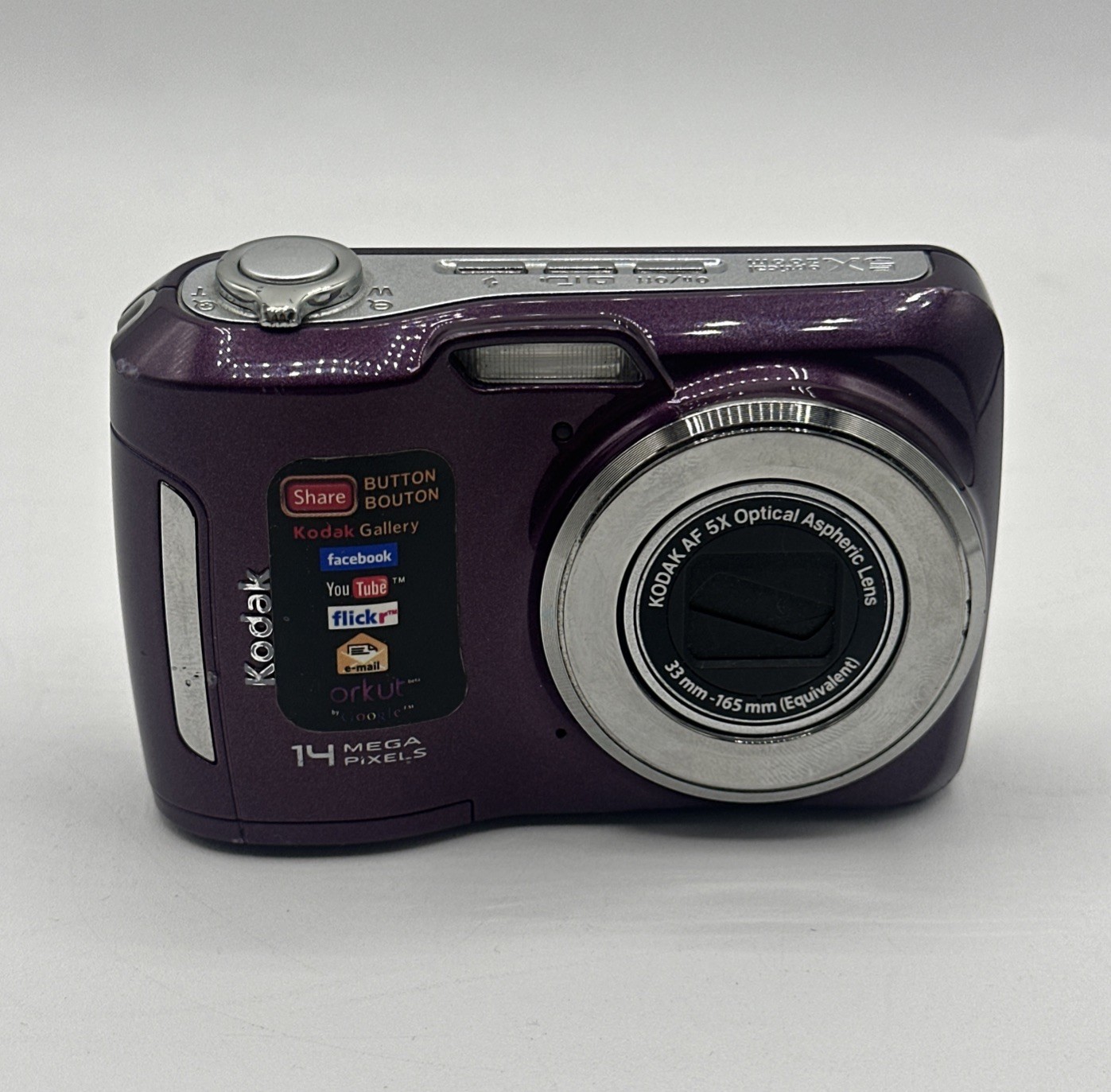 Kodak EasyShare C195 14MP Purple Point & Shoot 5x Zoom HD Video 3\