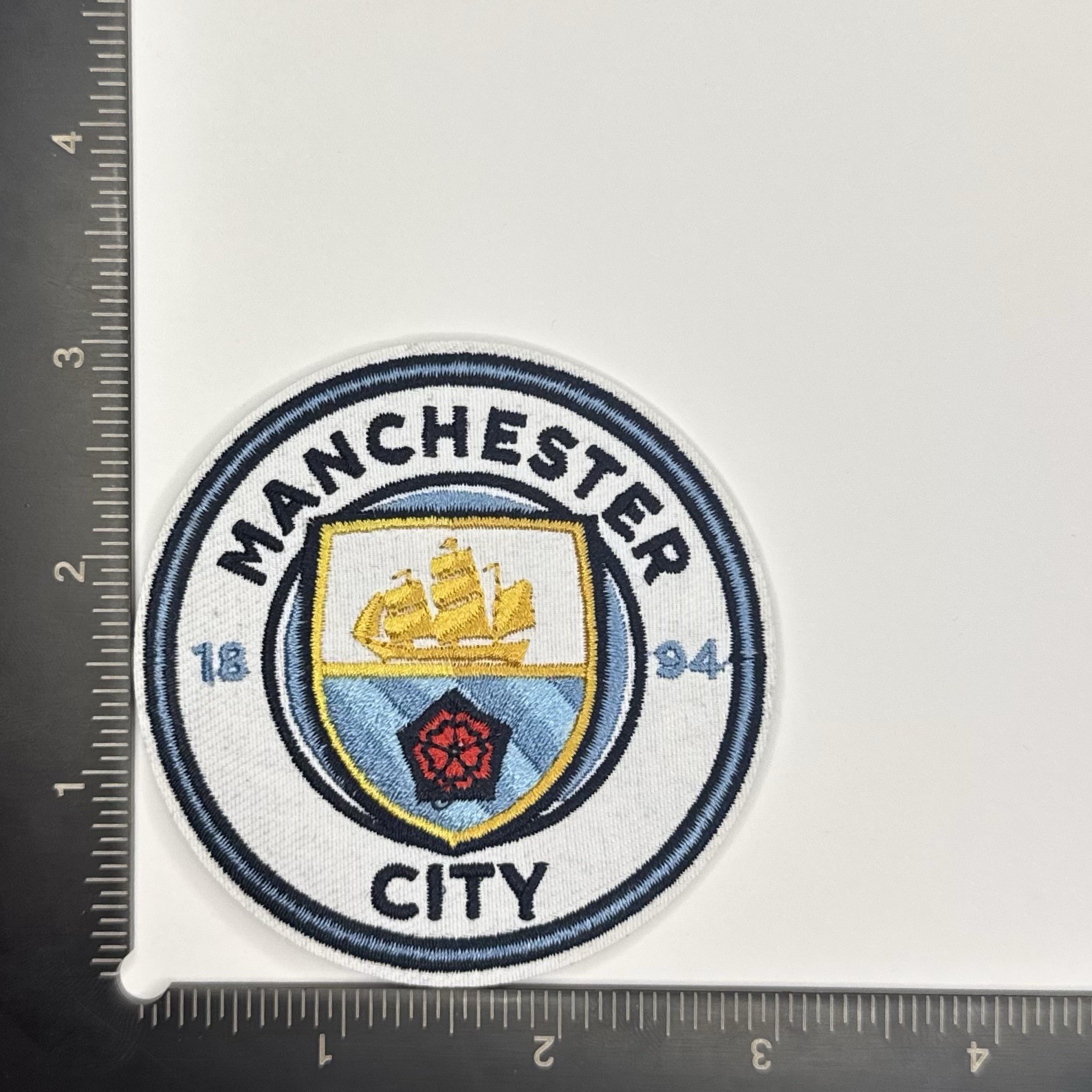 Manchester City Iron On Patch Embroidered EPL English Premier League Soccer ￼