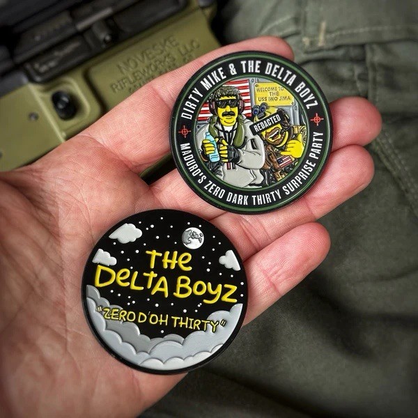 Delta Force CAG Delta Boyz MADURO RAID Zero Dark Thirty US Army Challenge Coin
