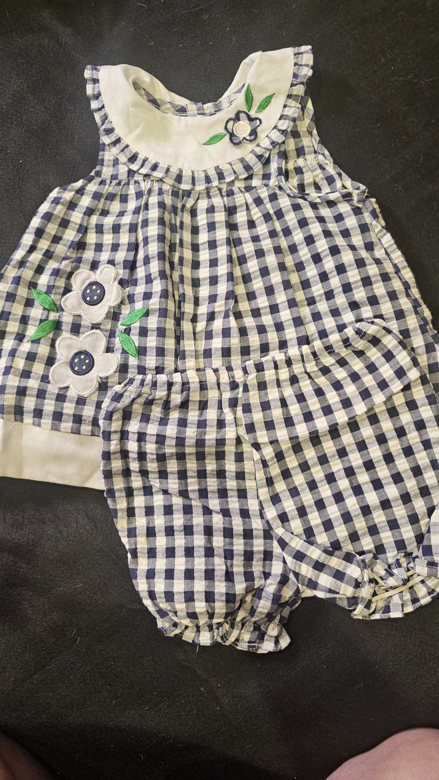 Vintage Tutti Fruiti Baby Girl Dress Set Size 24mon