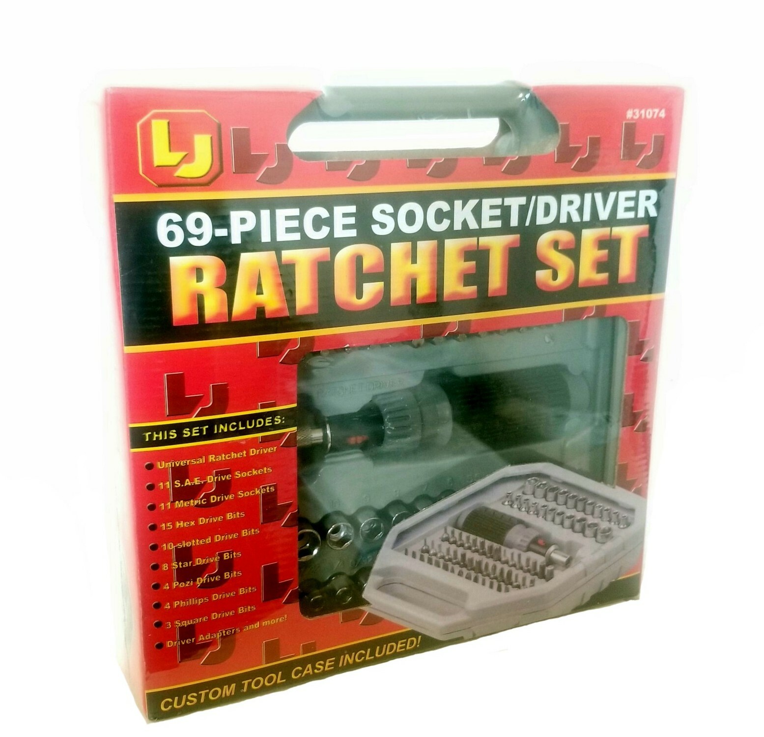 69-Piece Socket/Driver Ratchet Set with Custom Tool Case NEW 69-Piece Socket/Driver Ratchet Set with Custom Tool Case NEW