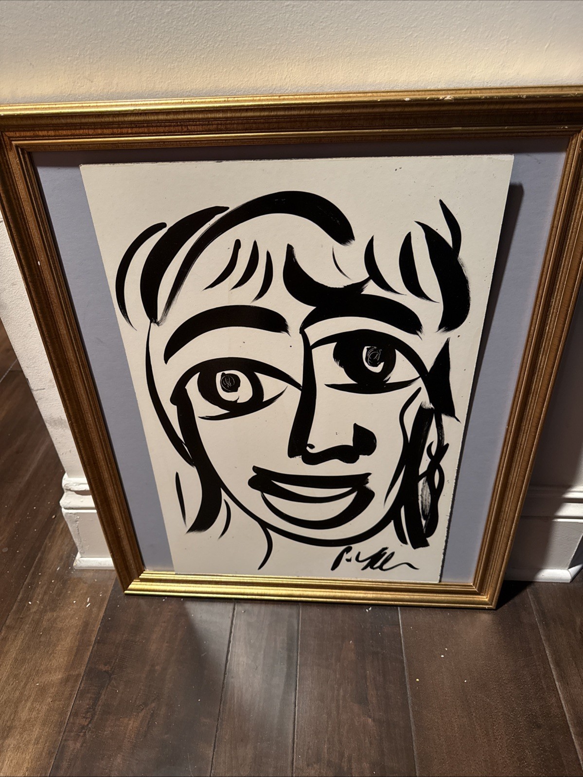 Peter Keil Abstract  PORTRAIT Painting COA Modern Art 24” X 16”