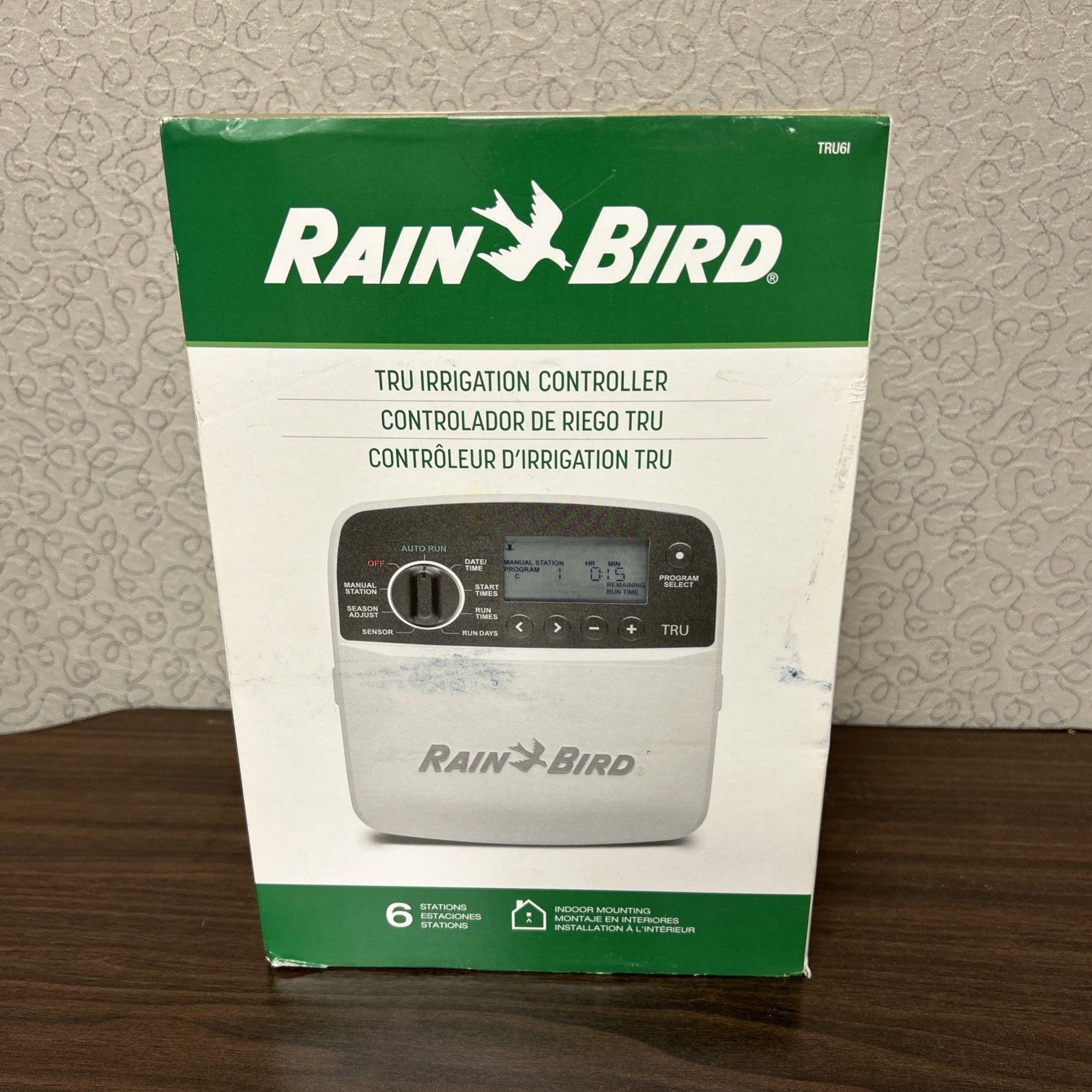 Rain Bird TRU 6 Irrigation Controller Indoor Mounting 6-Stations TRU6I Rain Bird TRU 6 Irrigation Controller Indoor Mounting 6-Stations TRU6I