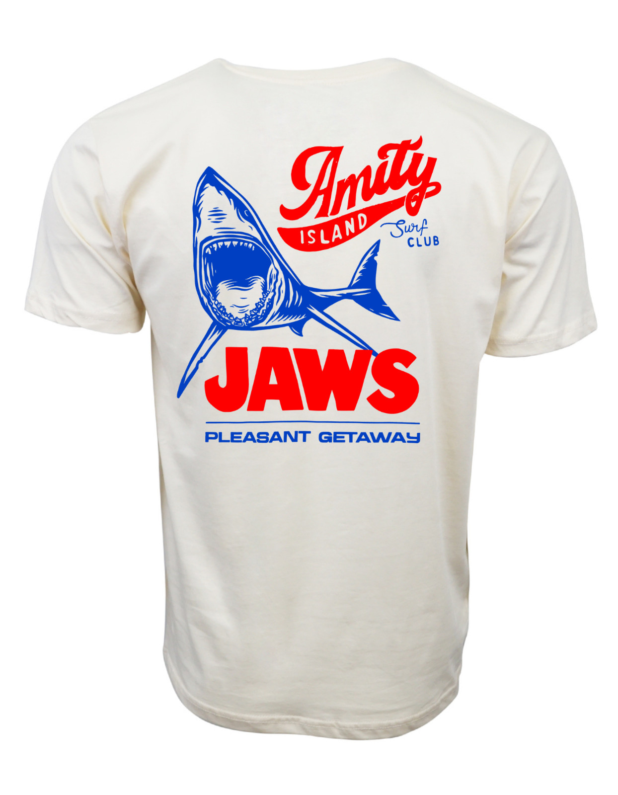 JAWS AMITY ISLAND SURF CLUB GRAPHIC PLEASANT GETAWAY T SHIRT JAWS AMITY ISLAND SURF CLUB GRAPHIC PLEASANT GETAWAY T SHIRT