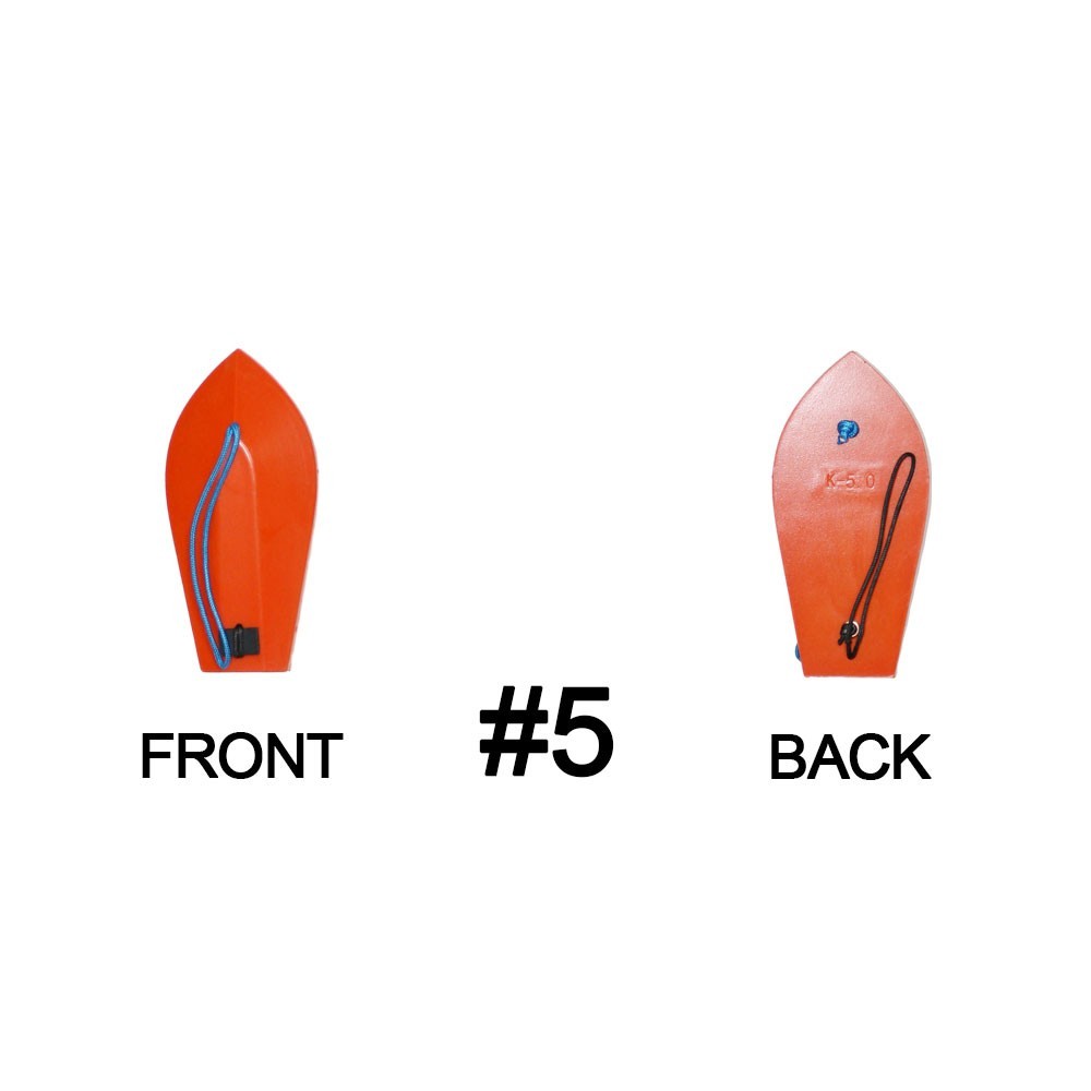 VIKETECH Orange K-Type Planer Dive Board for Saltwater Tuna Marlin Trolling
