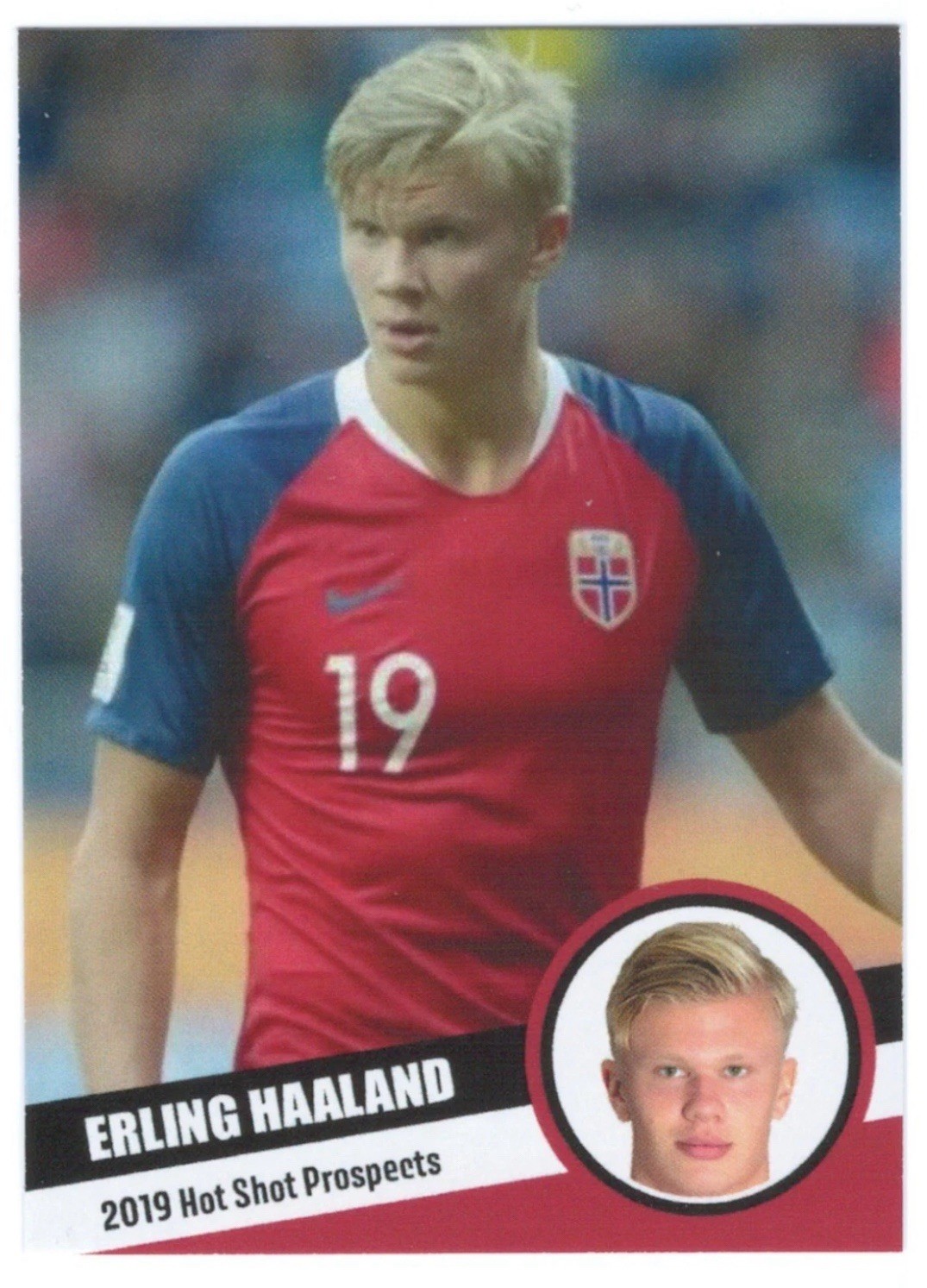 2019 Hot Shot Prospects Erling Haaland Rookie Rare RC Norway