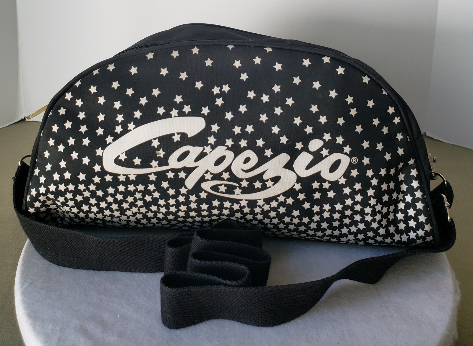 Small Vintage Capezio Dance Ballet Shoe Black Bag Pockets Shoulder Strap Small Vintage Capezio Dance Ballet Shoe Black Bag Pockets Shoulder Strap