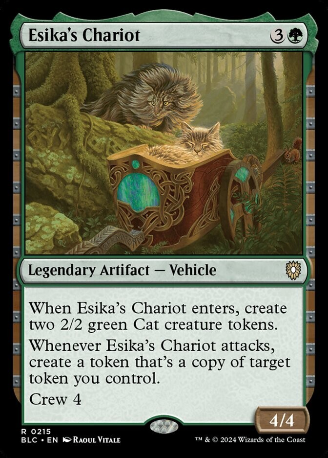 Esika\'s Chariot 0215 Non Foil Rare Bloomburrow Commander MTG NM