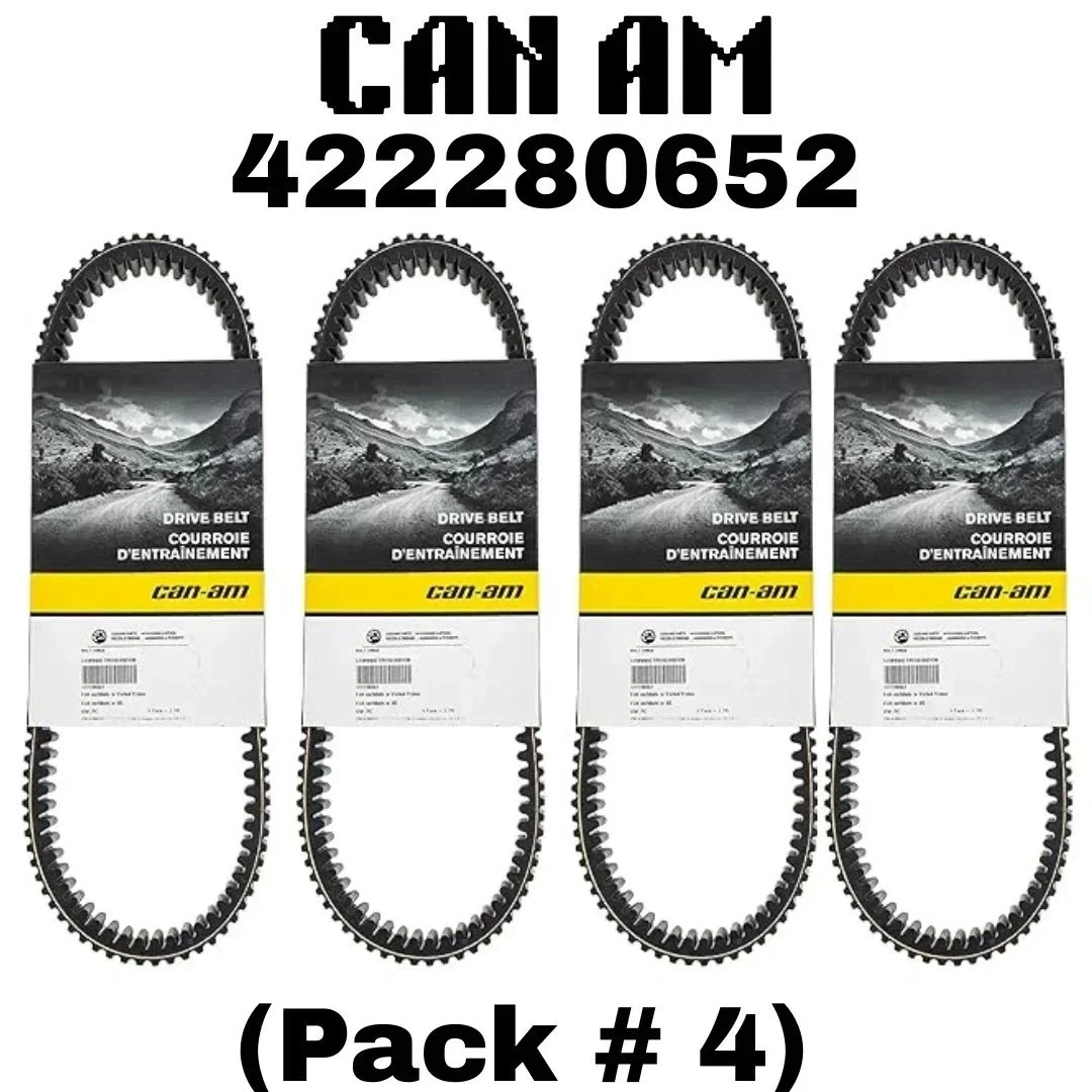 Can-Am OEM 100% PBO Performance Drive Belt Maverick X3 422280652 Pack of 4 New