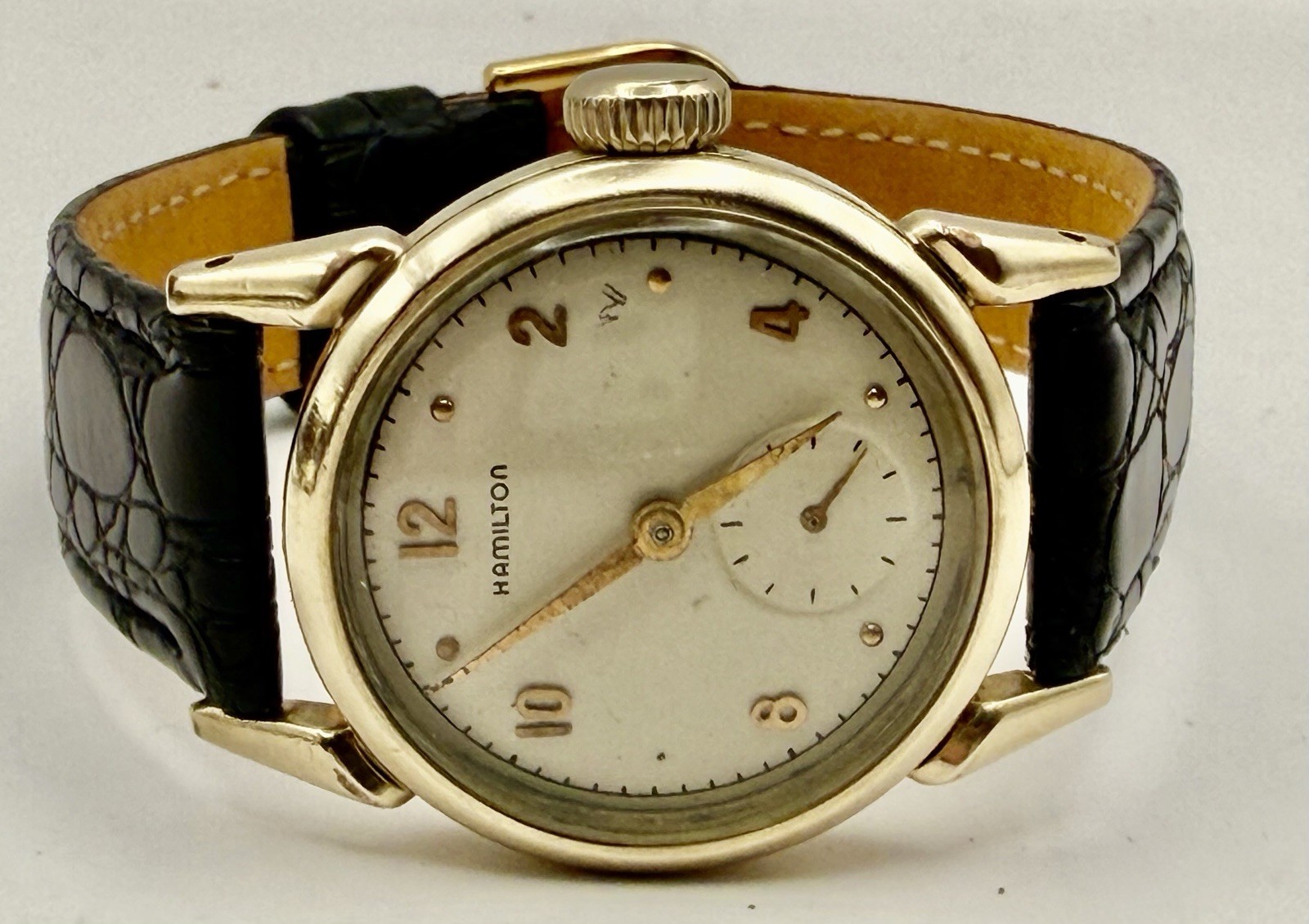 Vintage Men’s Hamilton “Langdon”CDL Cal 747 Watch Running Missing Gold Dot @9 Vintage Men’s Hamilton “Langdon”CDL Cal 747 Watch Running Missing Gold Dot @9