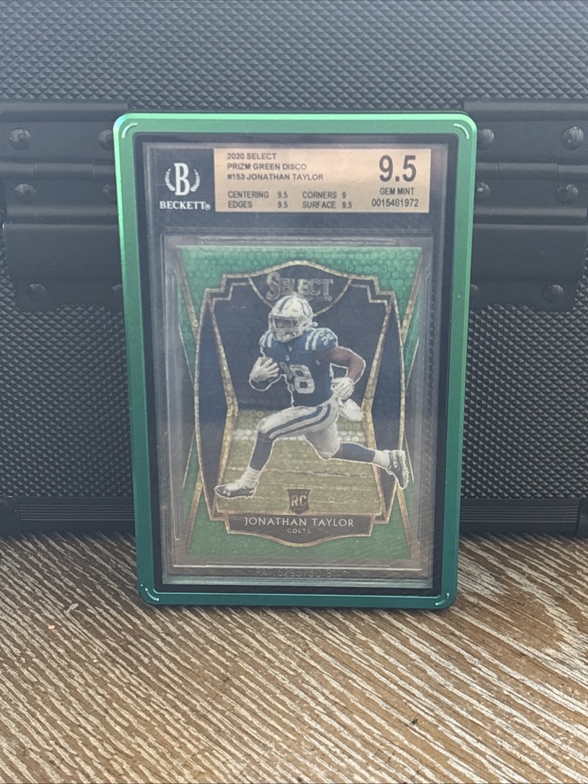 2020 Select - Jonathan Taylor Green Disco /5 - BGS 9.5 - POP 1 2020 Select - Jonathan Taylor Green Disco /5 - BGS 9.5 - POP 1