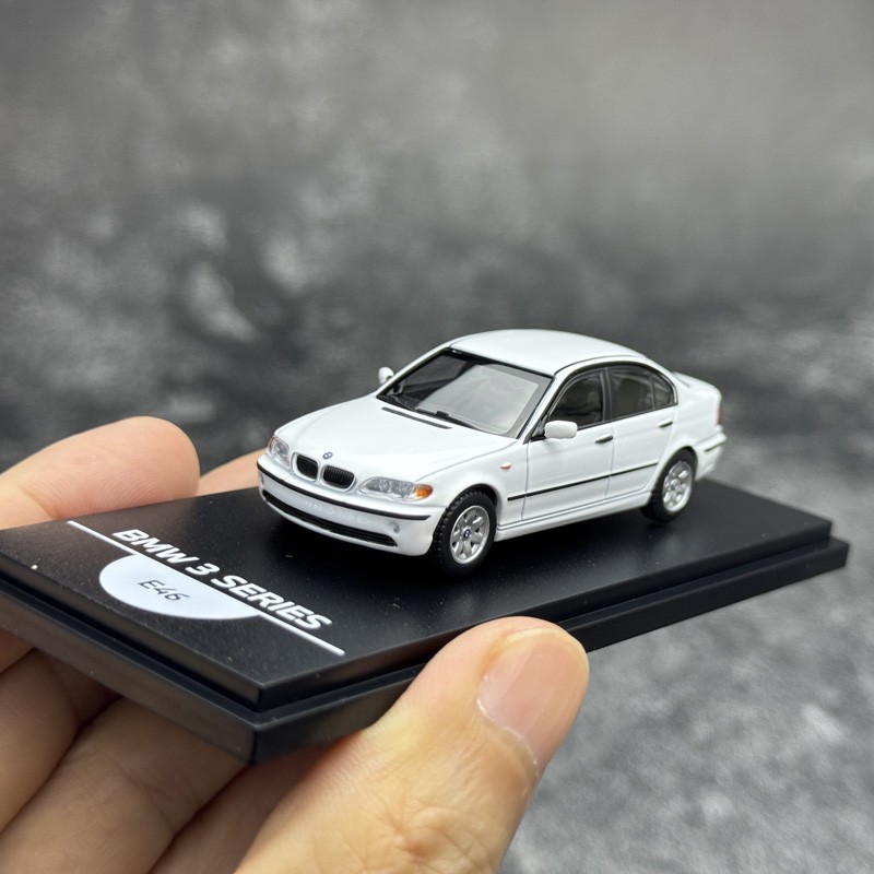 1:64 BMW 3 Series E46 50th Anniversary White Diecast Model - Limited Edition New
