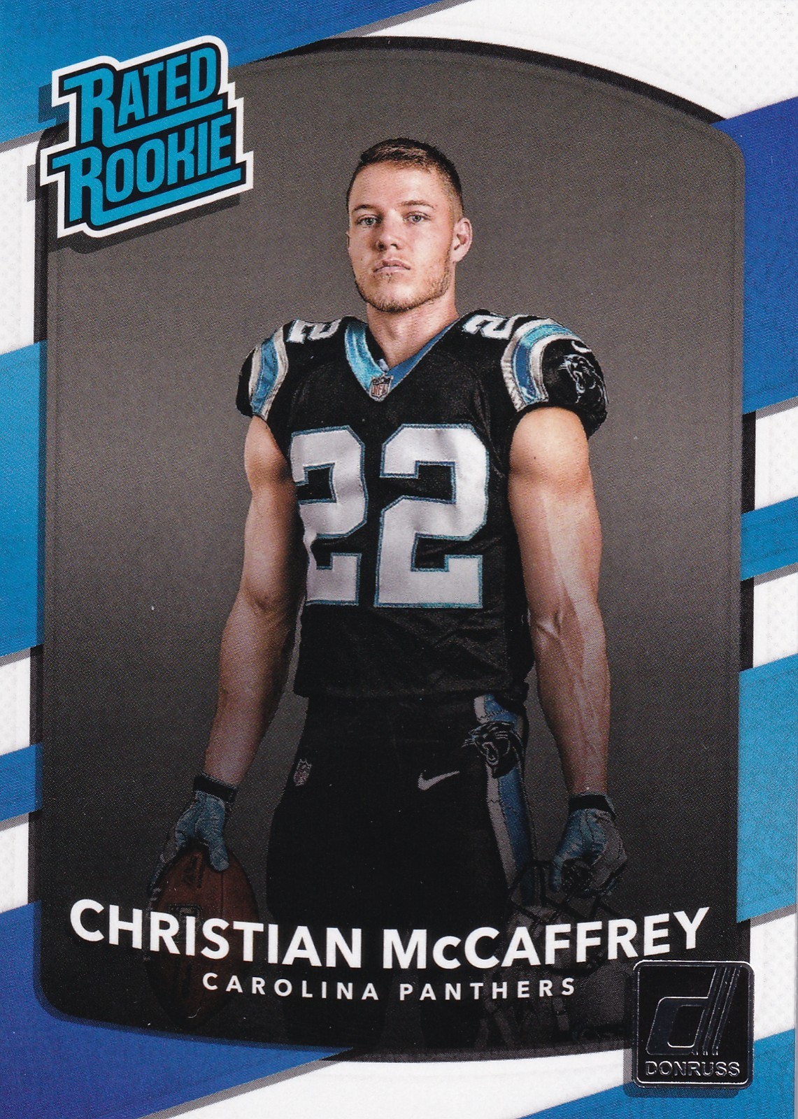 Christian McCaffrey Panini 2017 Donruss Rated Rookie #318 Panthers Christian McCaffrey Panini 2017 Donruss Rated Rookie #318 Panthers