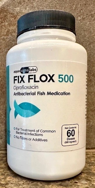 Fish Flox Aquarium Water Treatment 500mg x 60 count Fish Flox Aquarium Water Treatment 500mg x 60 count