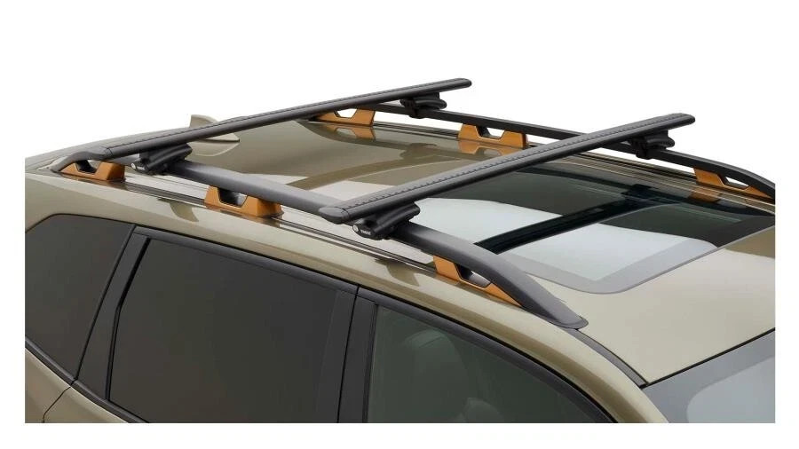 2017-2026 Subaru Thule Extended CrossBar Crosstrek Impreza Forester Ascent Black