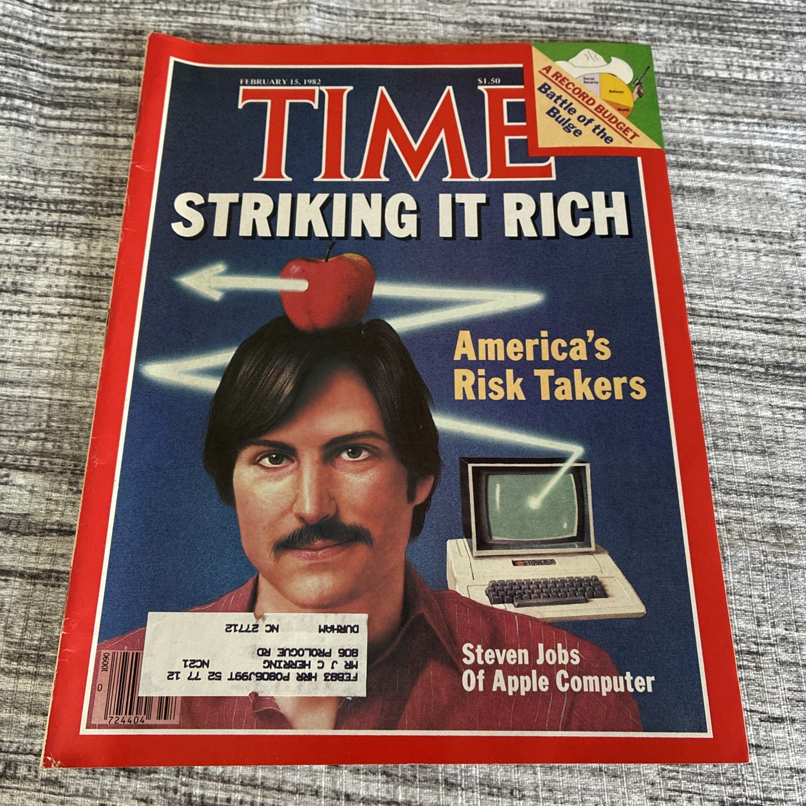 VTG Time Magazine February 15 1982 Steven Jobs America's Risk Takers