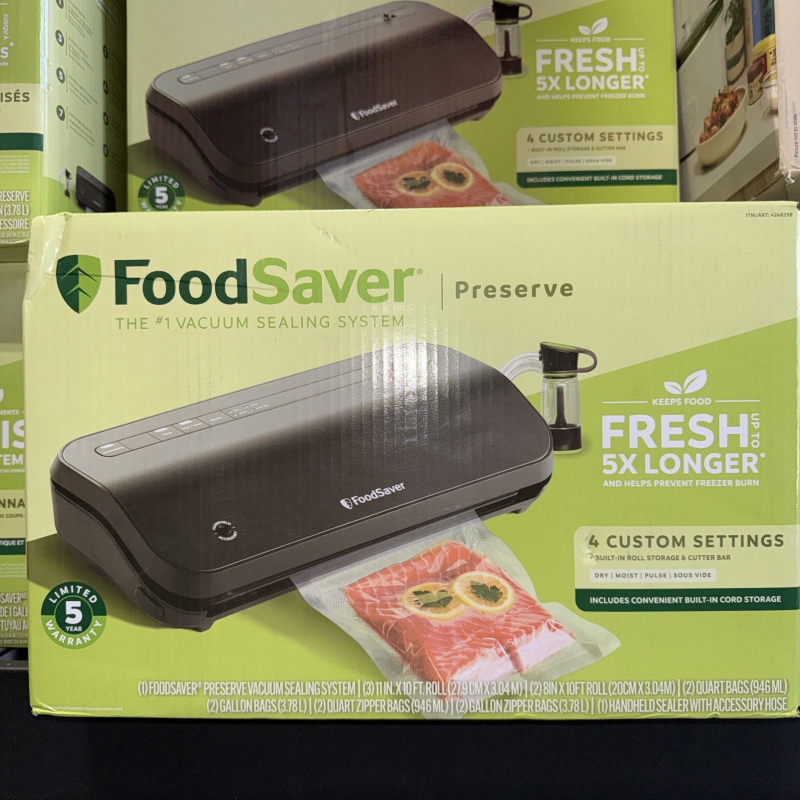 FoodSaver VS2280 Vacuum Sealing Food Storage System w/ Handheld + Bags & Rolls