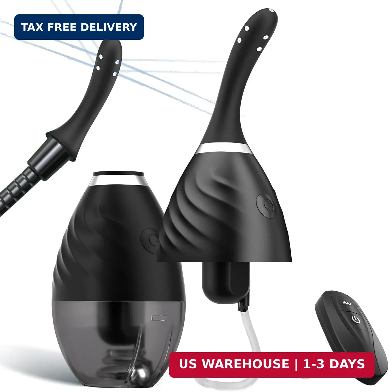 Enema Anal Douches for Men Women - Electric Enemas for Colon Cleanse Men with 9