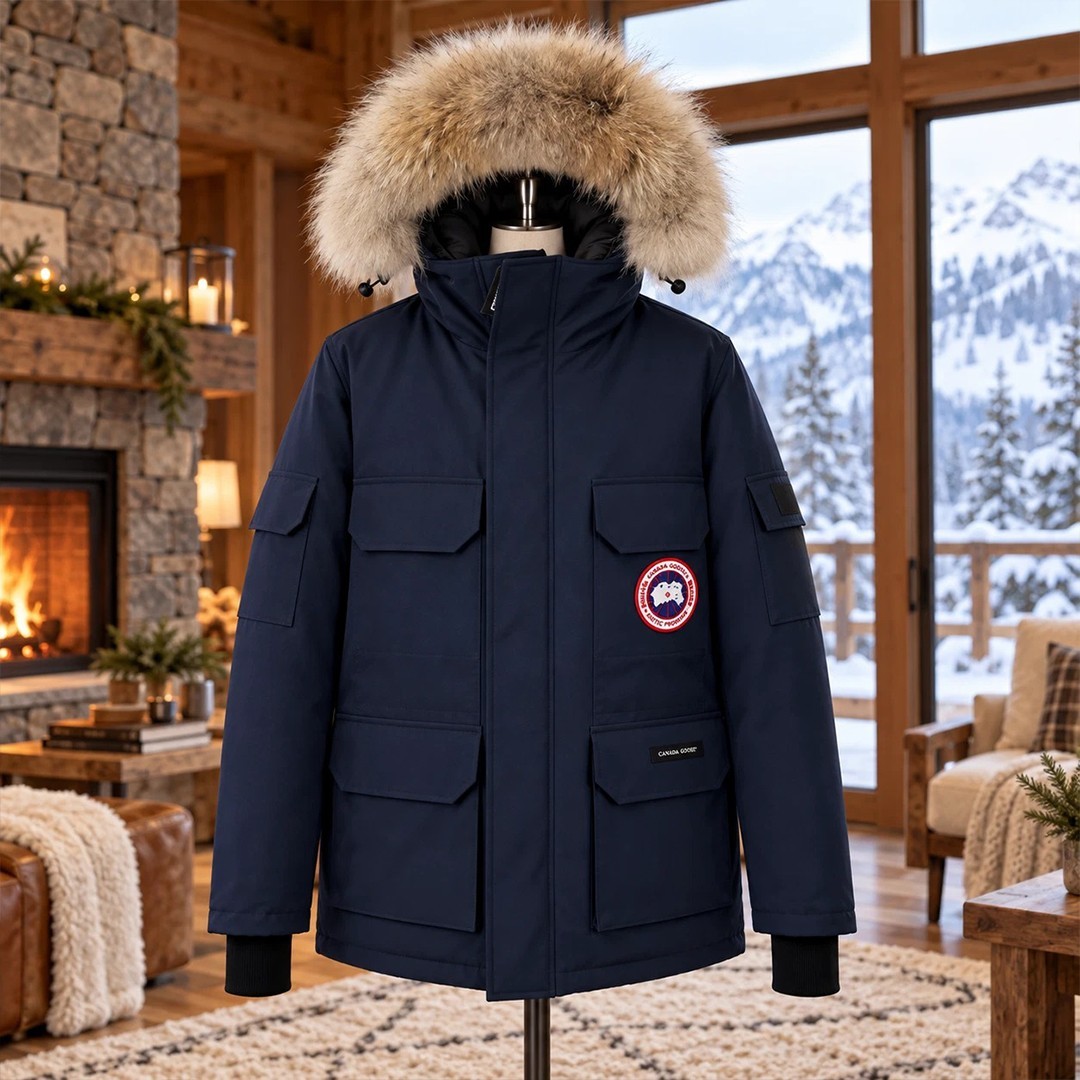 Canada Goose Expedition Parka Navy Blue Men\'s Winter Warm Outdoor Parka Canada Goose Expedition Parka Navy Blue Men\'s Winter Warm Outdoor Parka