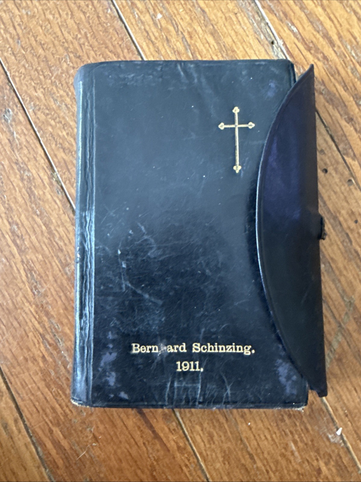 Antique 1909 German Lutheran Hymnal Kirchen-Gesangbuch Leather Flap Personalized Antique 1909 German Lutheran Hymnal Kirchen-Gesangbuch Leather Flap Personalized