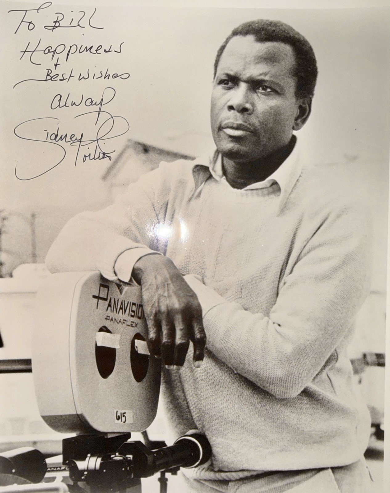 Vintage Signed Photo 💥Sidney Poitier💥 Inscribed \