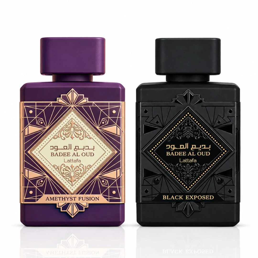 Bade\'e Al Oud Amethyst Fusion & Black Exposed Eau de Parfum Sprays 100ml (3.4 oz