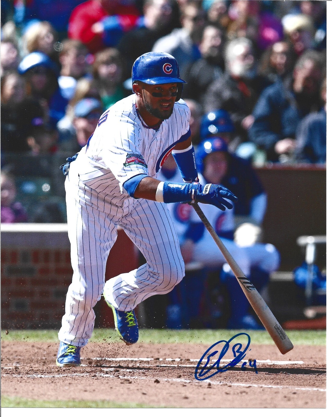 Emilio Bonifacio Autographed 8x10 Baseball Photo-Chicago Cubs