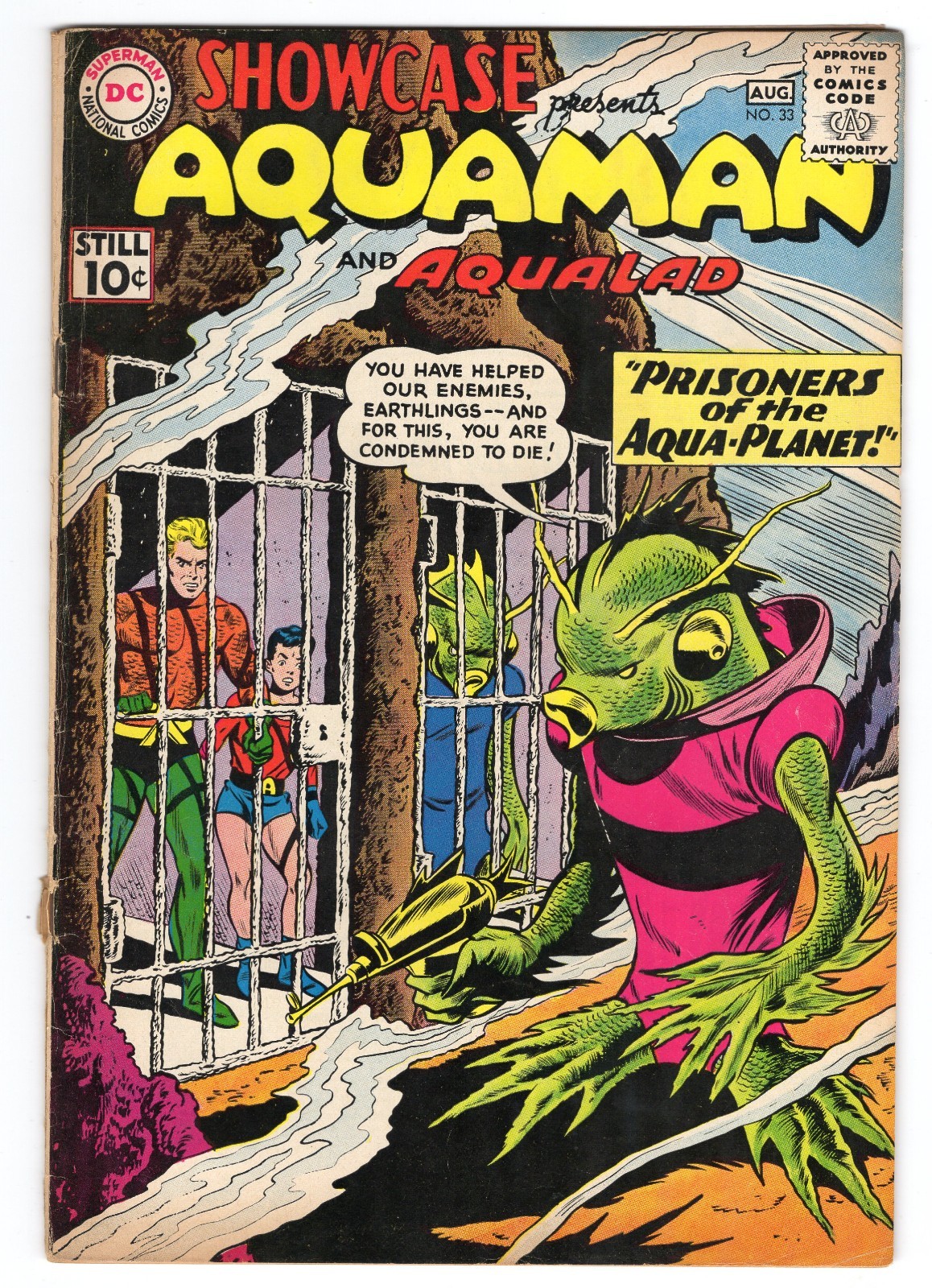Showcase 33 1961 DC Comics VG- 3.5 Aquaman Aqualad