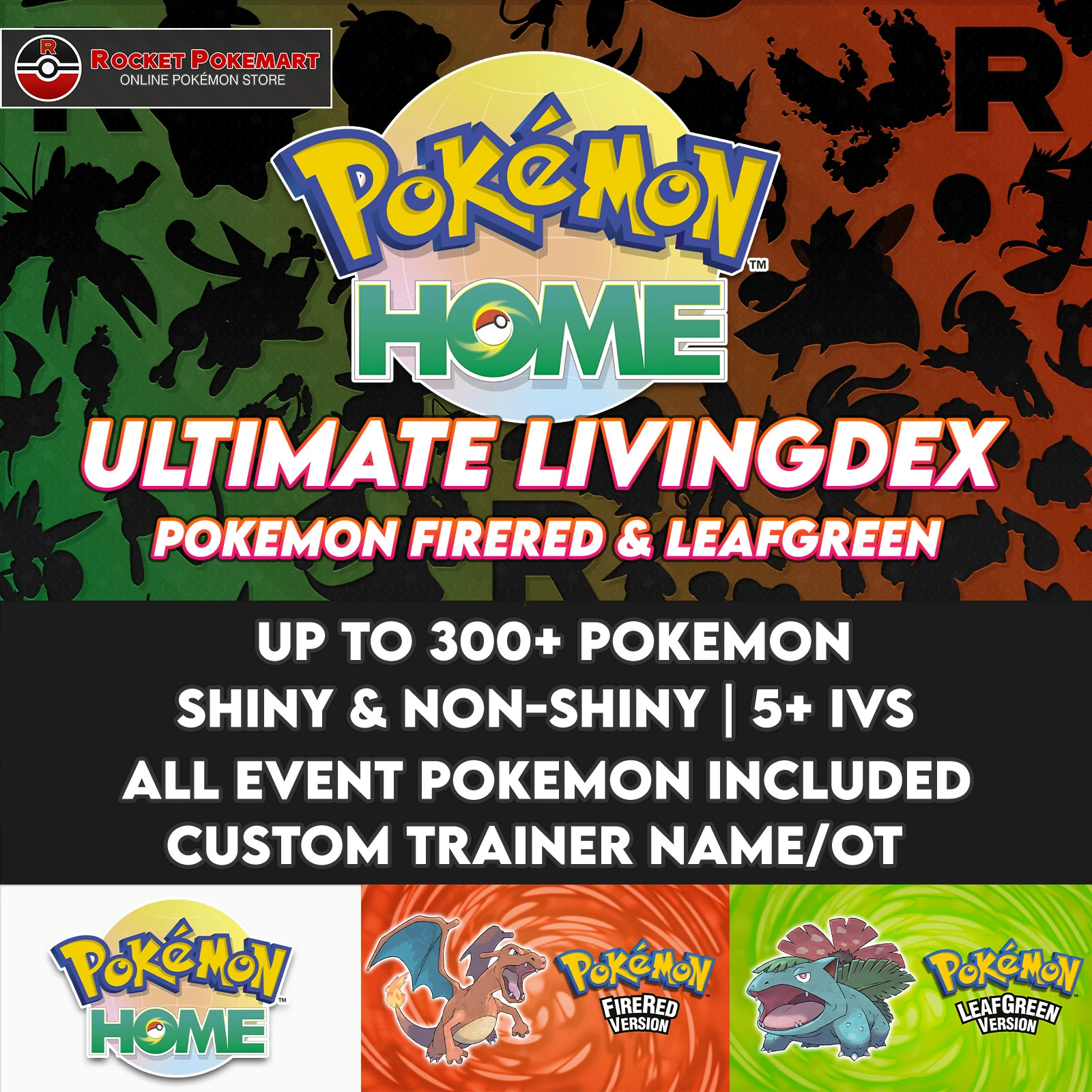 Ultimate Living Dex | Pokemon Fire Red & Leaf Green  | COMPLETE | Champions |