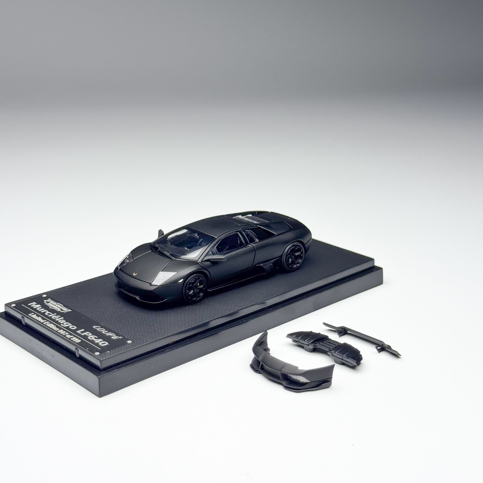 1/64 Murcielago LP640 Coupe Matte Black Rare Collectible Diecast