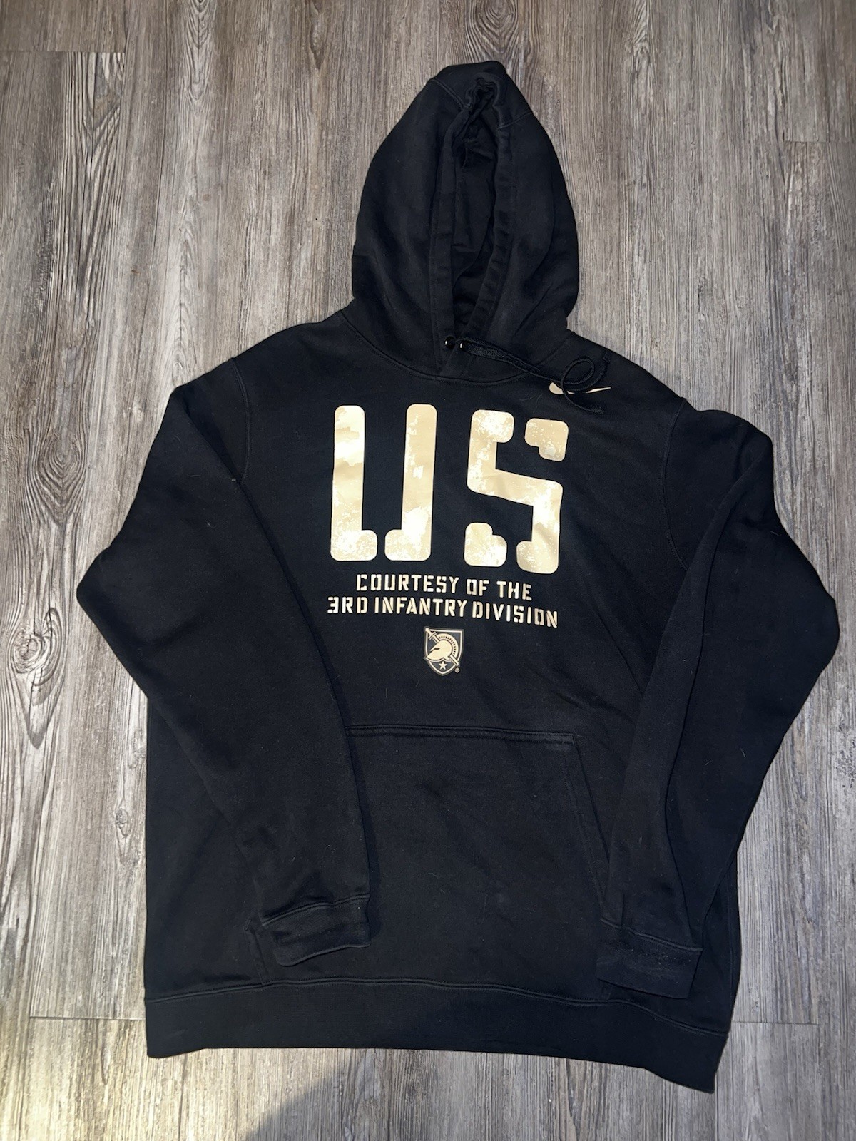 Nike Army Black Knights 3rd Infantry Division Large US Sweatshirt Fleece