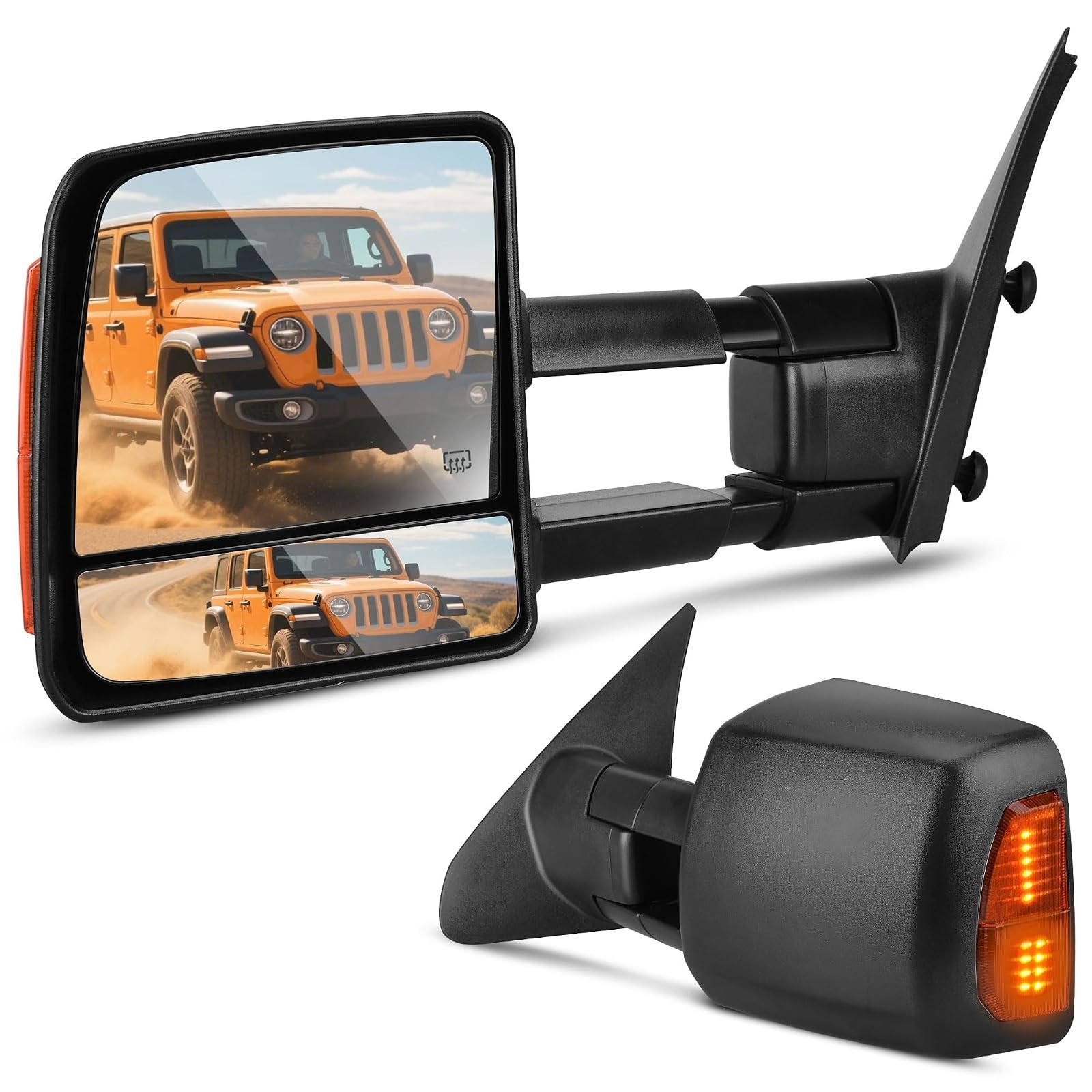DWVO Towing Mirrors Toyota Tundra 2007-2017 Power Heated DWVO Towing Mirrors Toyota Tundra 2007-2017 Power Heated