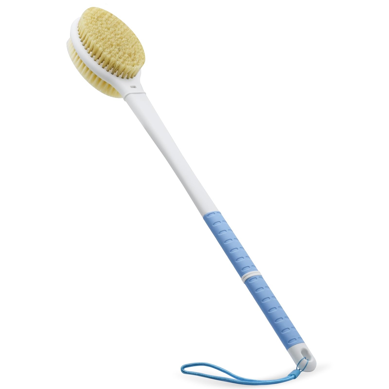 Shower Brush with Soft and Stiff Bristles,20.5\